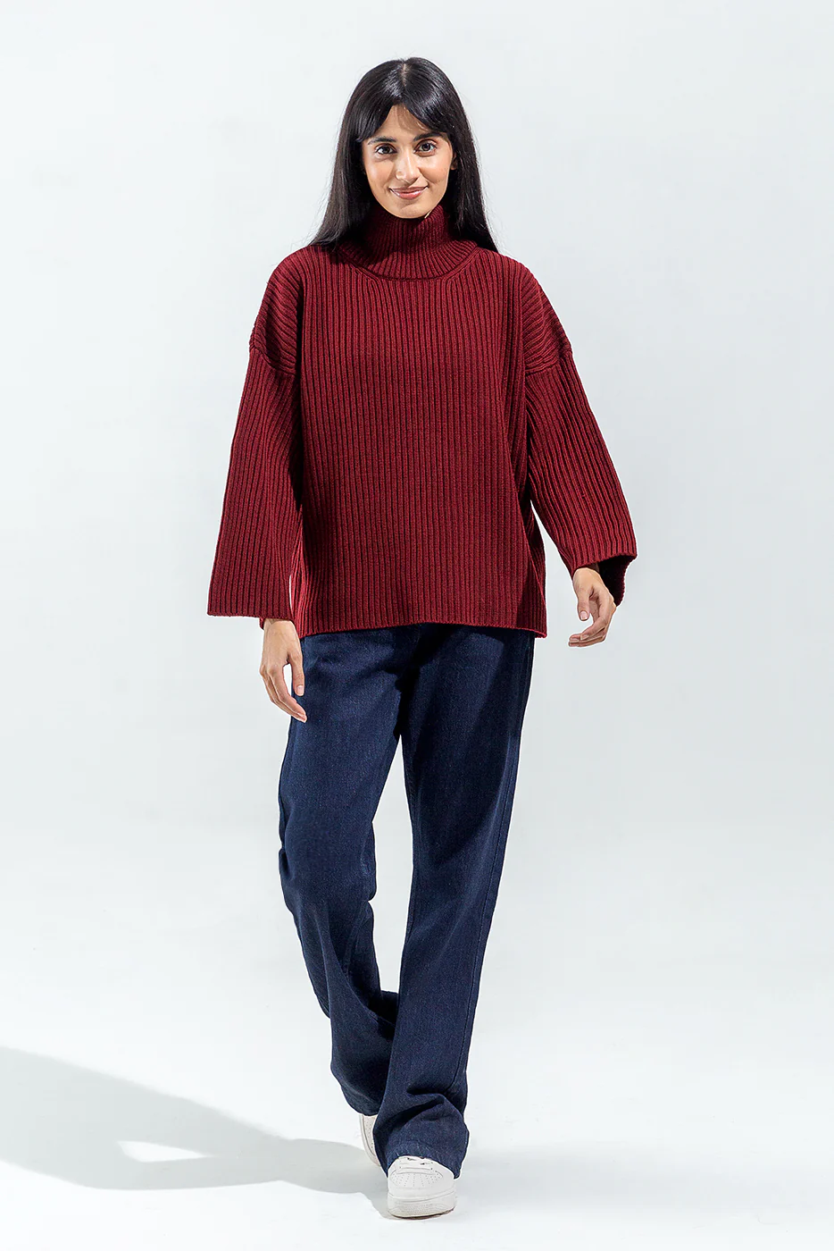 RIBBED TURTLE NECK SWEATER - Image 4