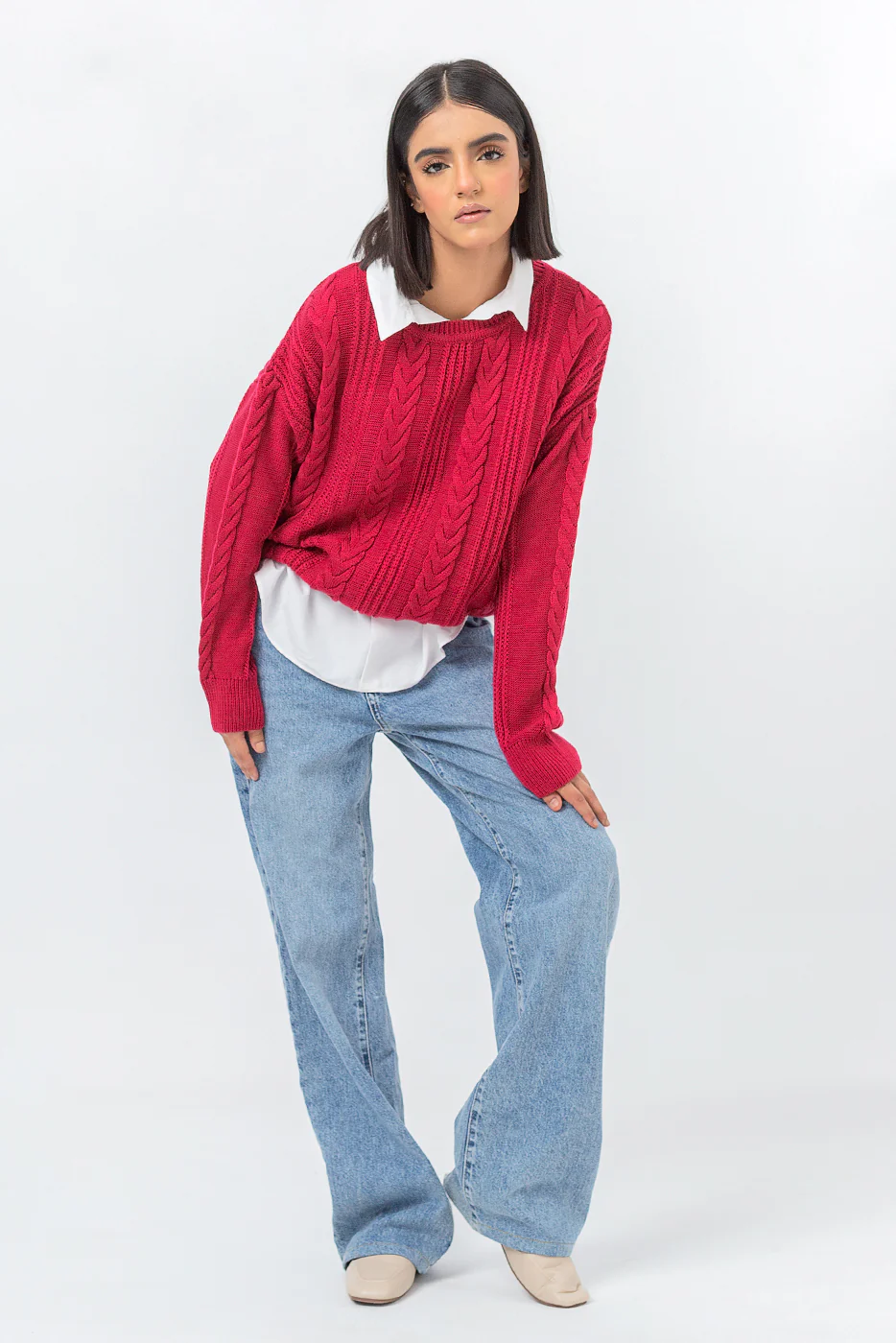 CRIMSON PULLOVER SWEATER - Image 3