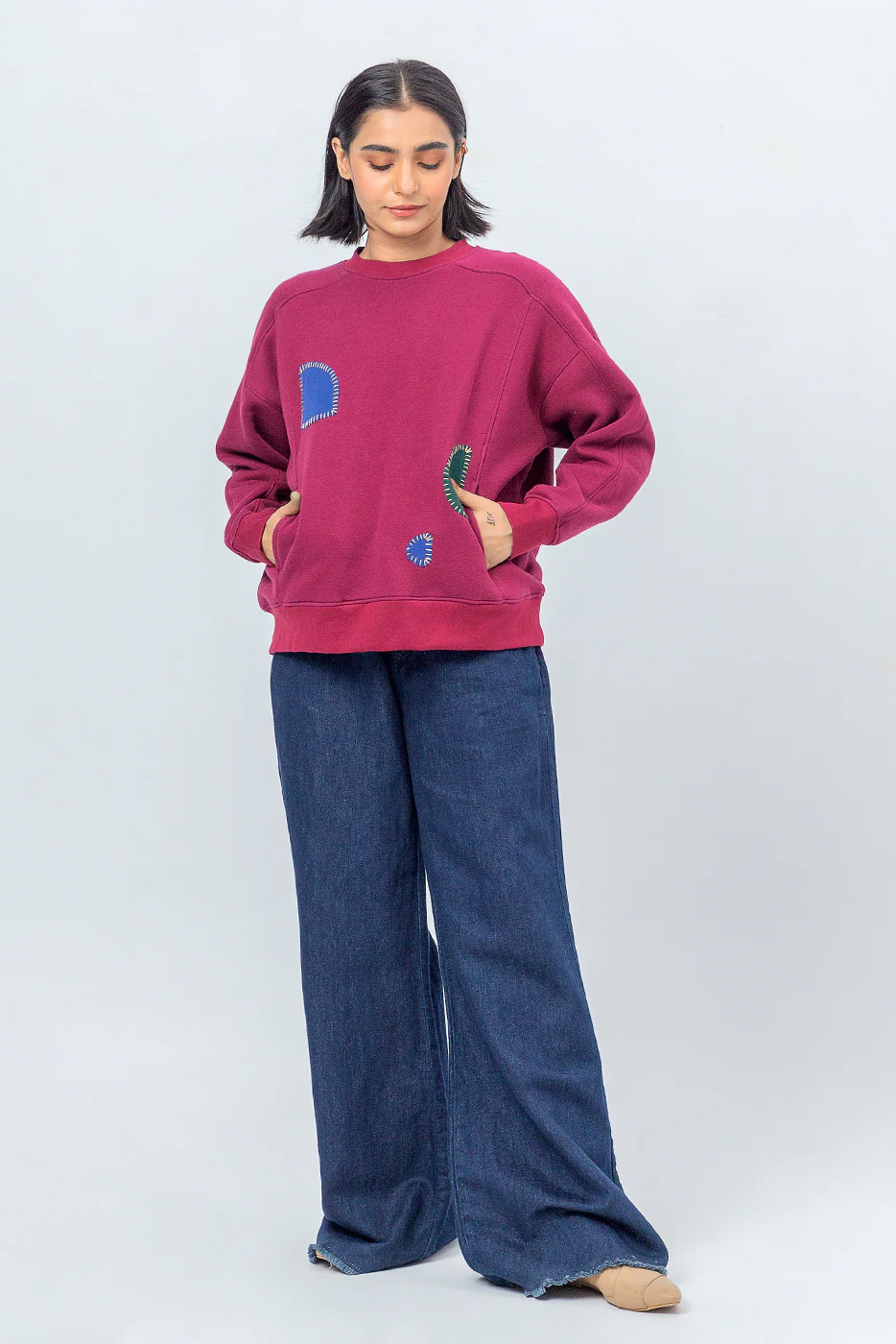 PATCHWORK SWEATSHIRT - Image 3