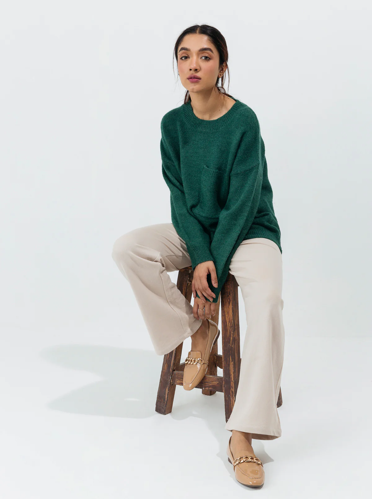 GREEN POCKET PULLOVER - Image 3