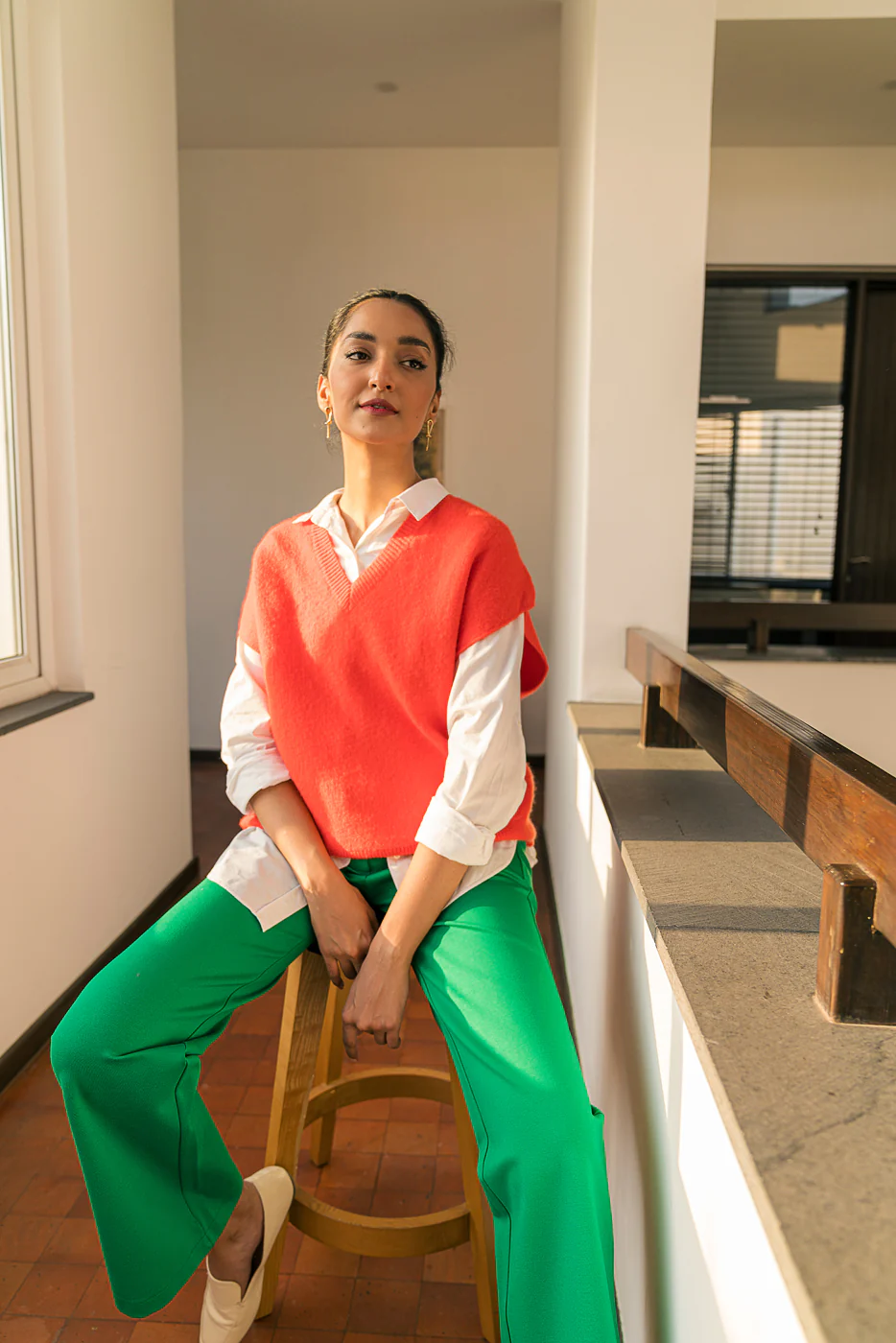 TANGERINE SWEATER VEST - Image 2
