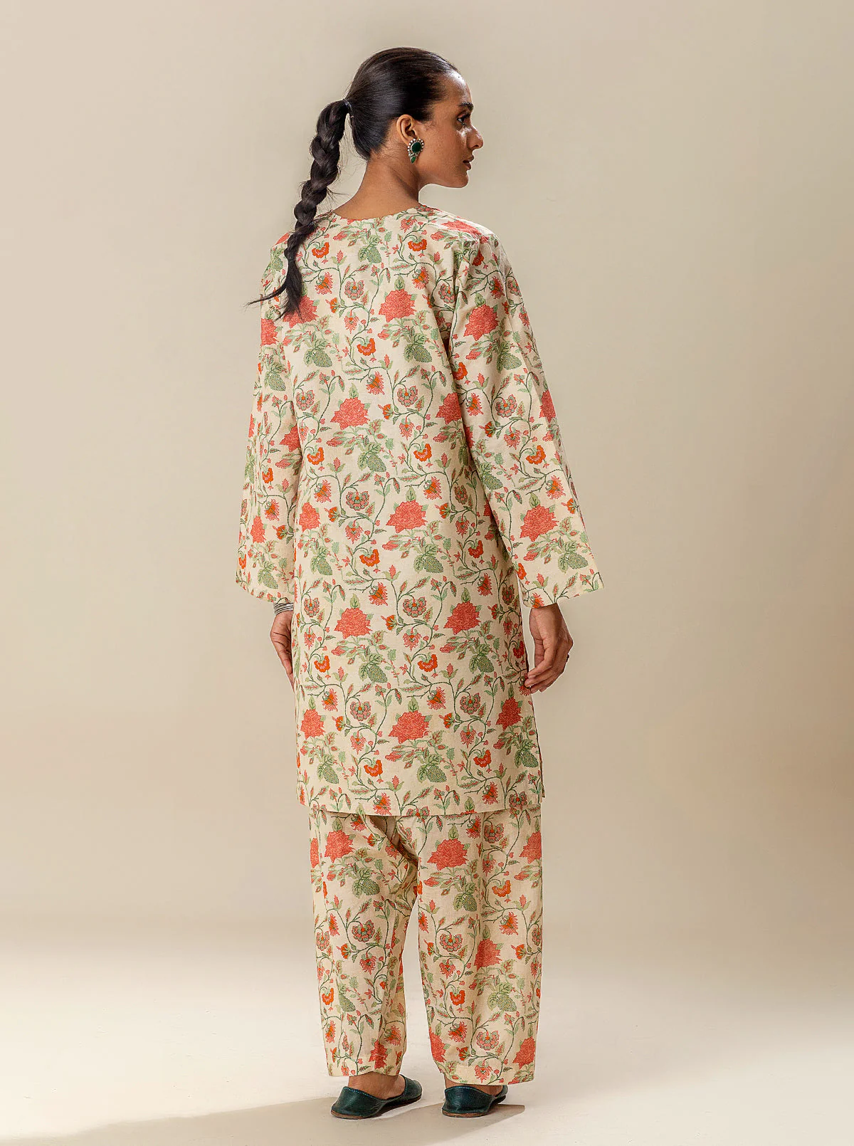 2 PIECE PRINTED SUIT-EVENING DEW (UNSTITCHED) - Image 3