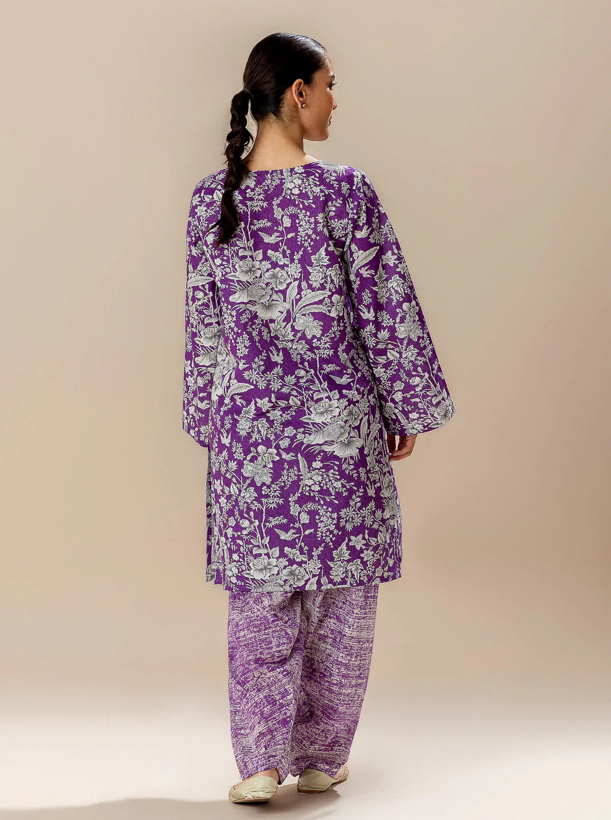 2 PIECE PRINTED LAWN SUIT-VIVID DAYS (UNSTITCHED) - Image 3