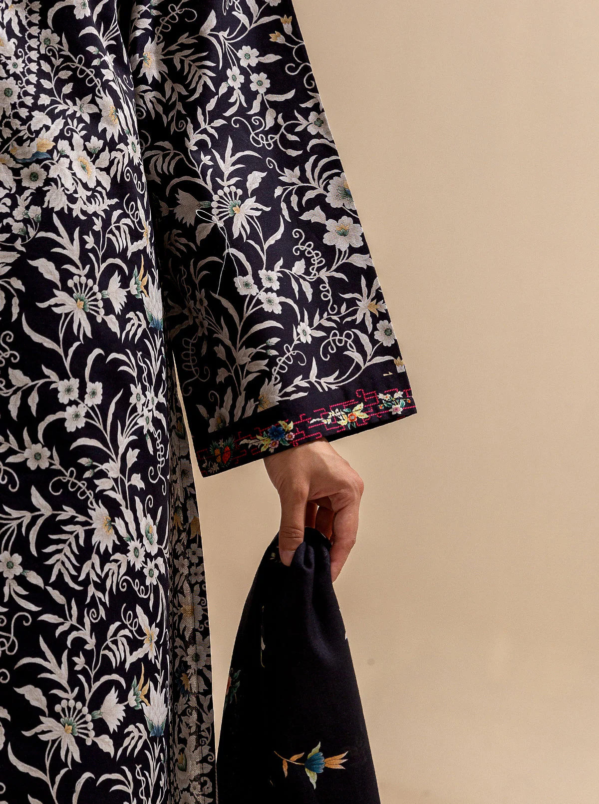 3 PIECE PRINTED LAWN SUIT-MYSTERY NIGHT (UNSTITCHED) - Image 6