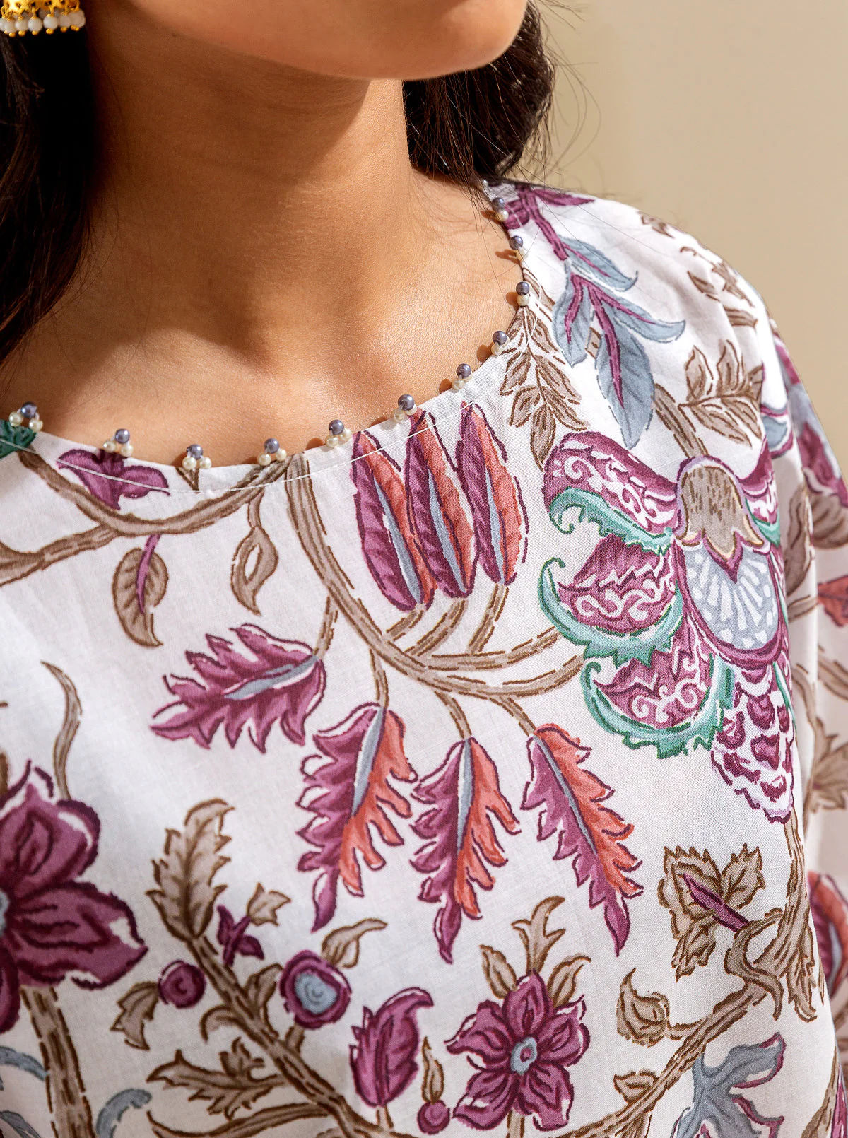3 PIECE PRINTED LAWN SUIT - VIVID INTENSE (UNSTITCHED) - Image 5