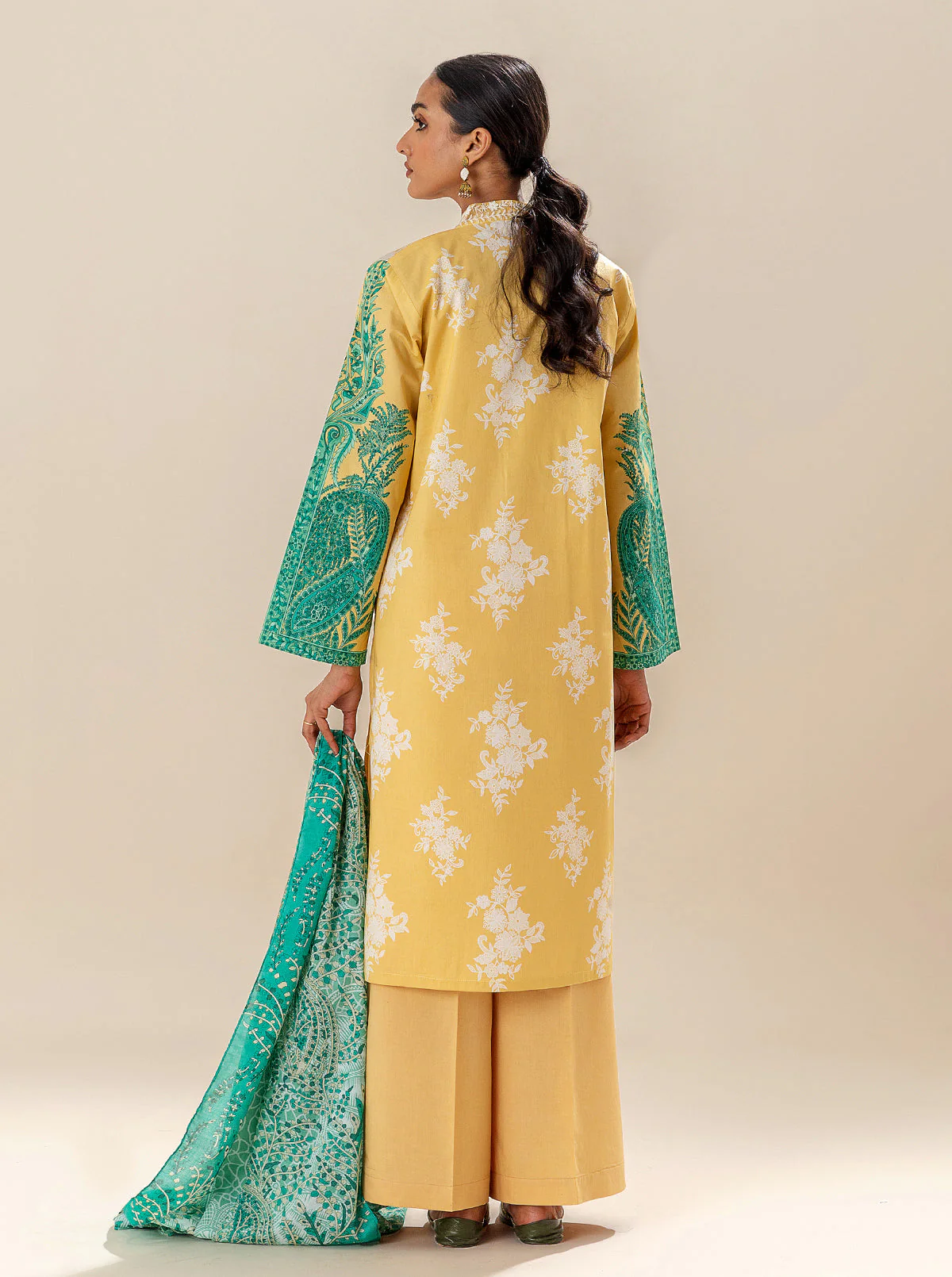 3 PIECE EMBROIDERED LAWN SUIT-SUNSHINE BREEZE (UNSTITCHED) - Image 6