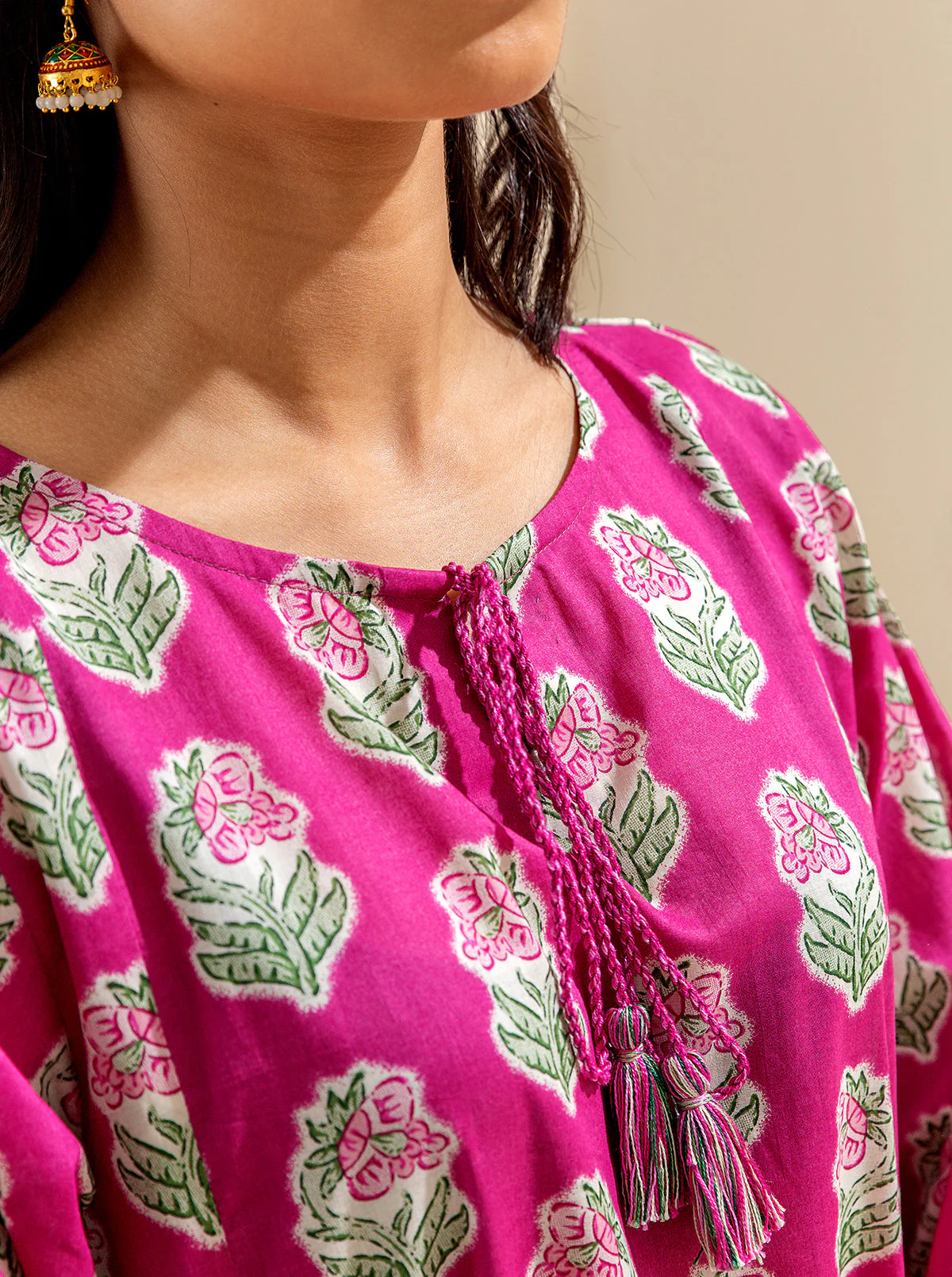 3 PIECE PRINTED LAWN SUIT - SERENE PINKS (UNSTITCHED) - Image 4