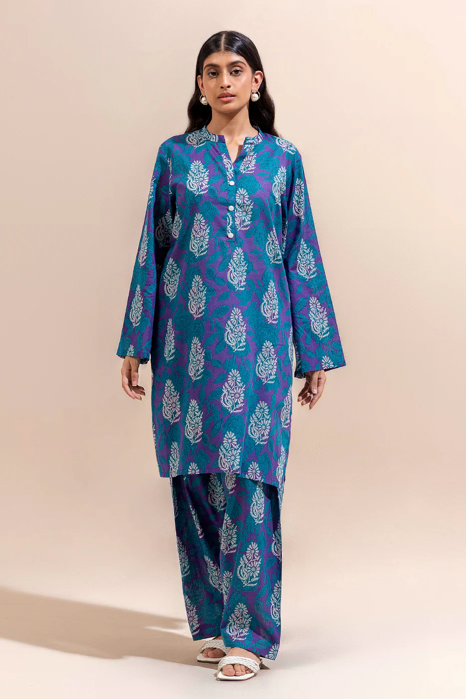 2 PIECE PRINTED LAWN SUIT-POISON IVY (UNSTITCHED) - Image 2