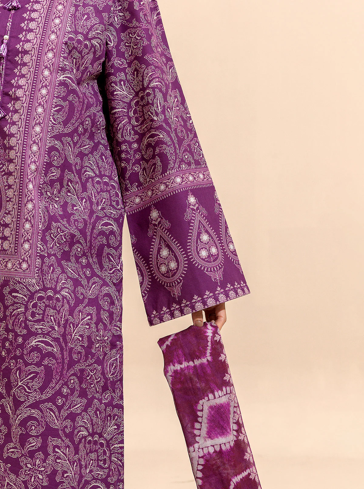 2 PIECE PRINTED LAWN SUIT-MAGIC MALEVOLENCE (UNSTITCHED) - Image 6