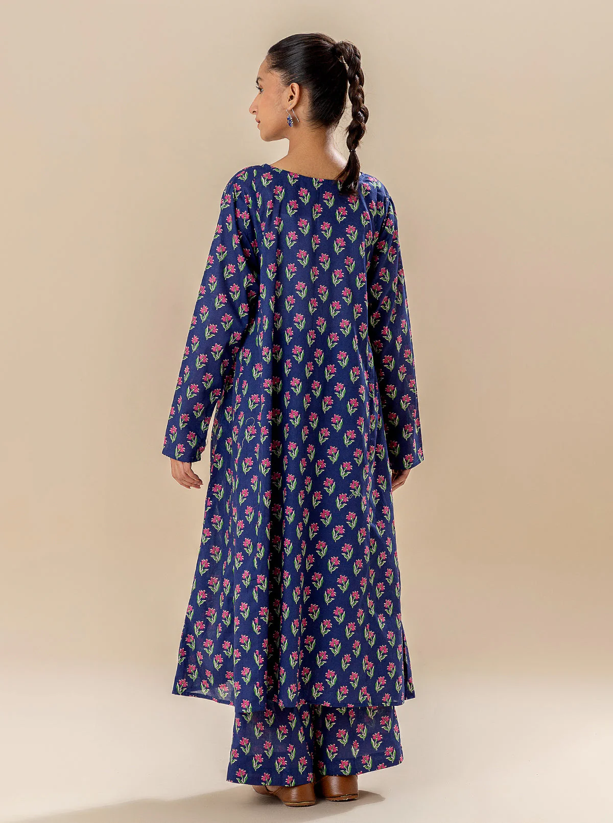 2 PIECE PRINTED LAWN SUIT-SYMPHONY BLUE (UNSTITCHED) (UNSTITCHED) - Image 3
