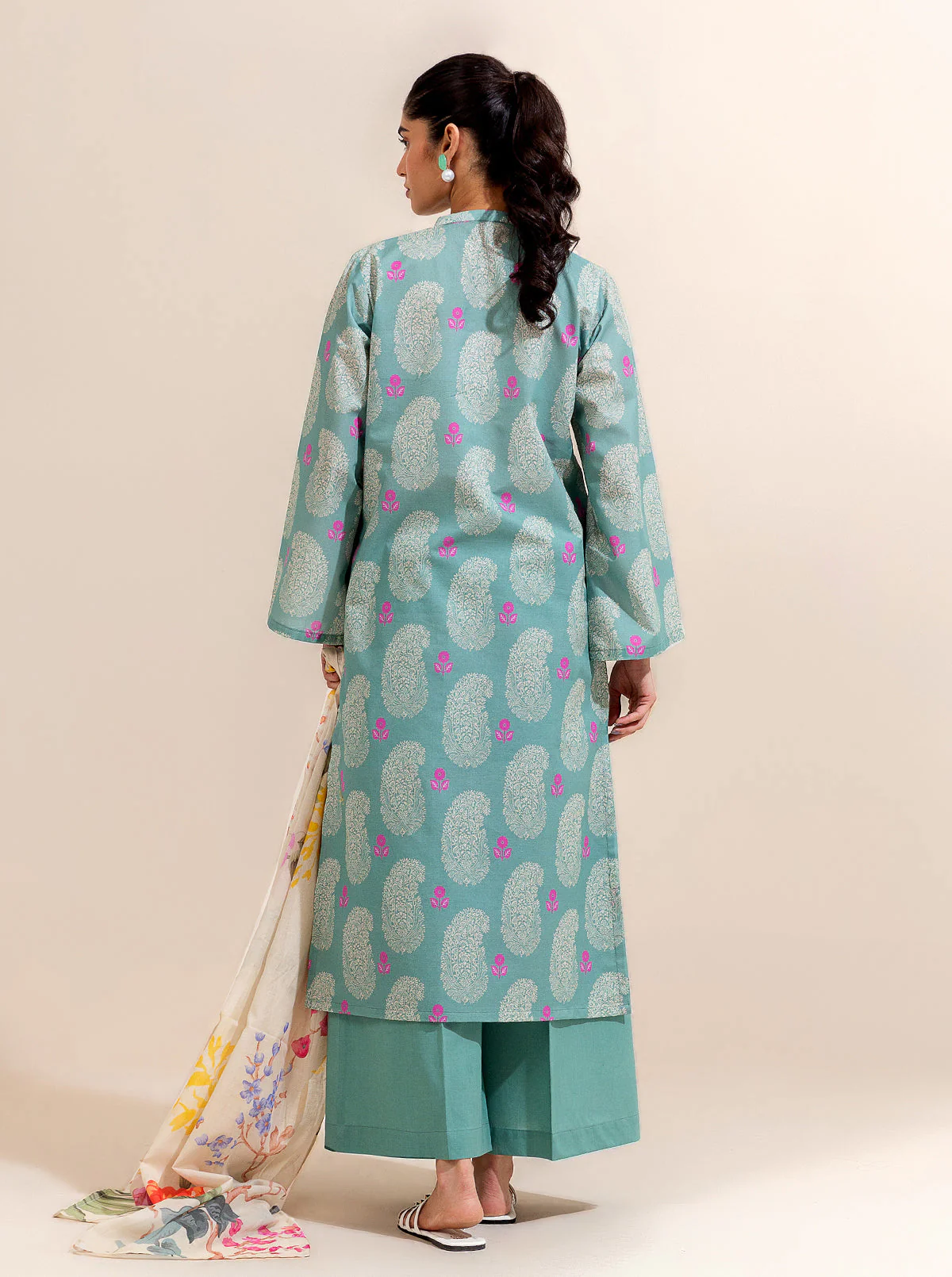 3 PIECE PRINTED LAWN-SEA SOUL (UNSTITCHED) - Image 6