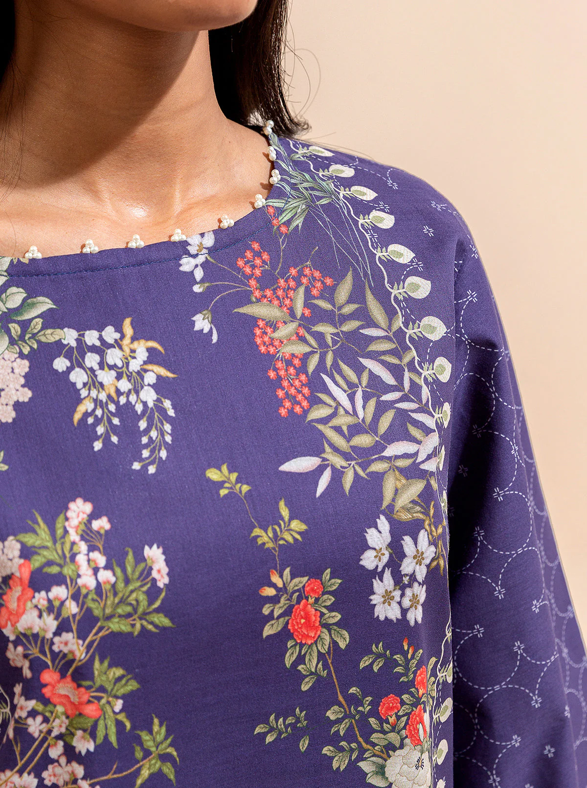 3 PIECE PRINTED LAWN SUIT-CLIFF BREEZE (UNSTITCHED) - Image 6