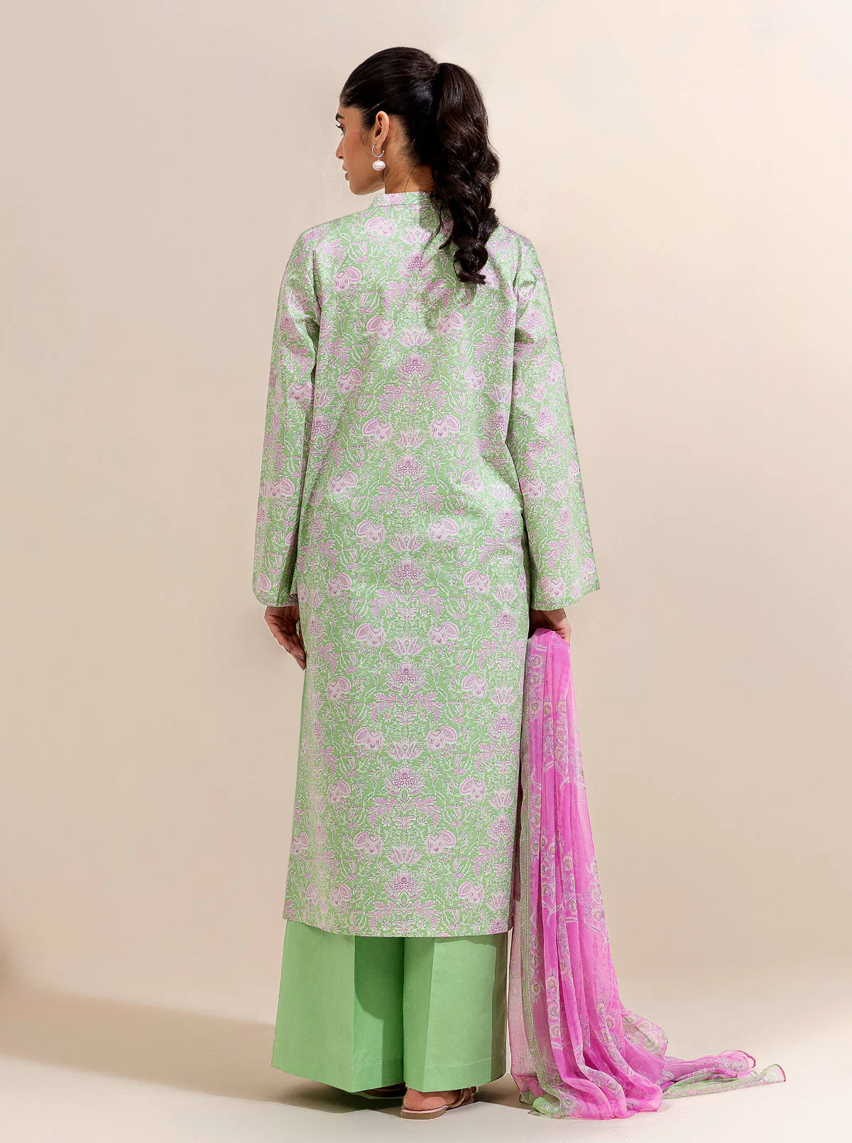 3 PIECE PRINTED LAWN-APPLE TOFFEE (UNSTITCHED) - Image 4