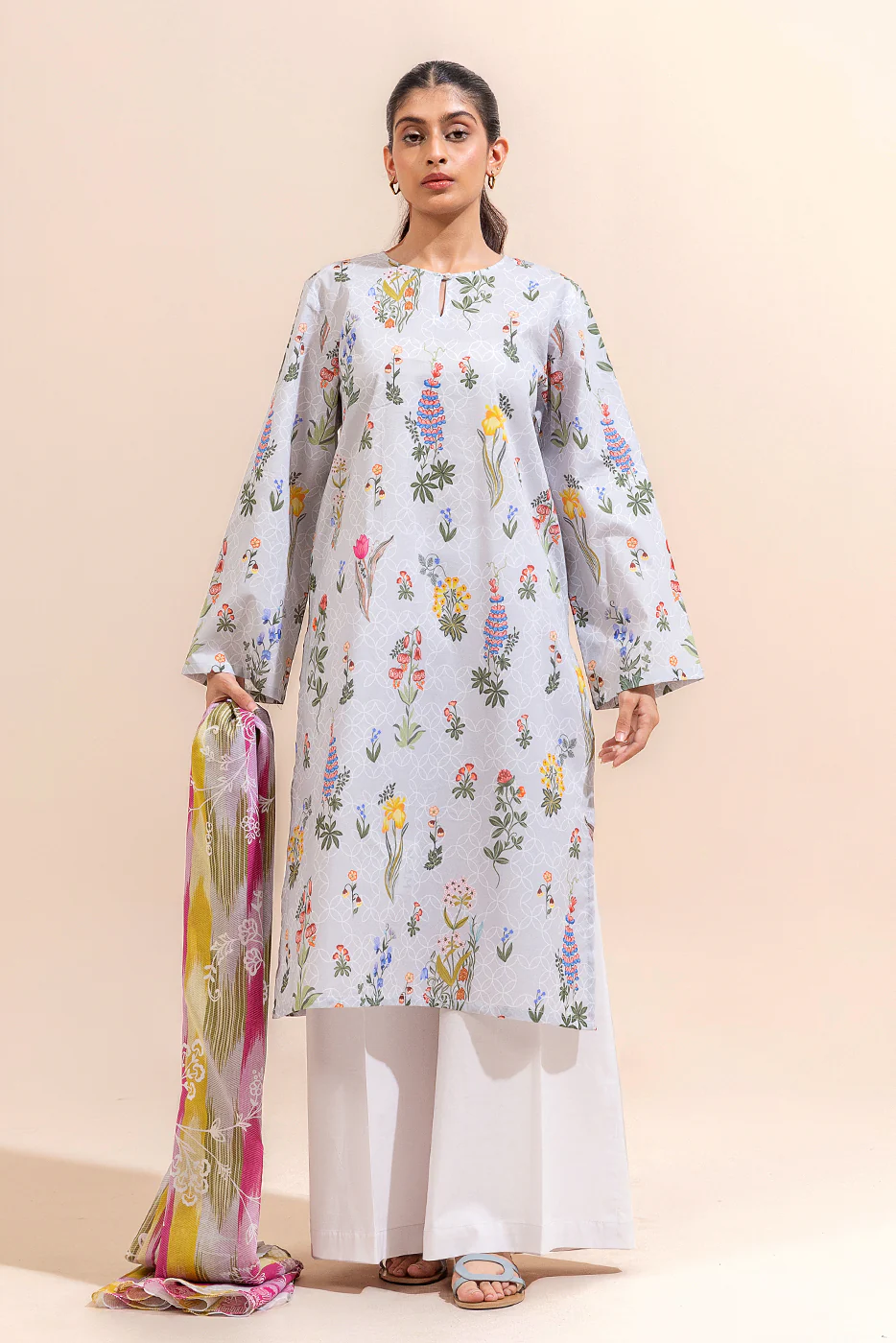 2 PIECE PRINTED LAWN SUIT-MARIGOLD MAGIC (UNSTITCHED) - Image 3
