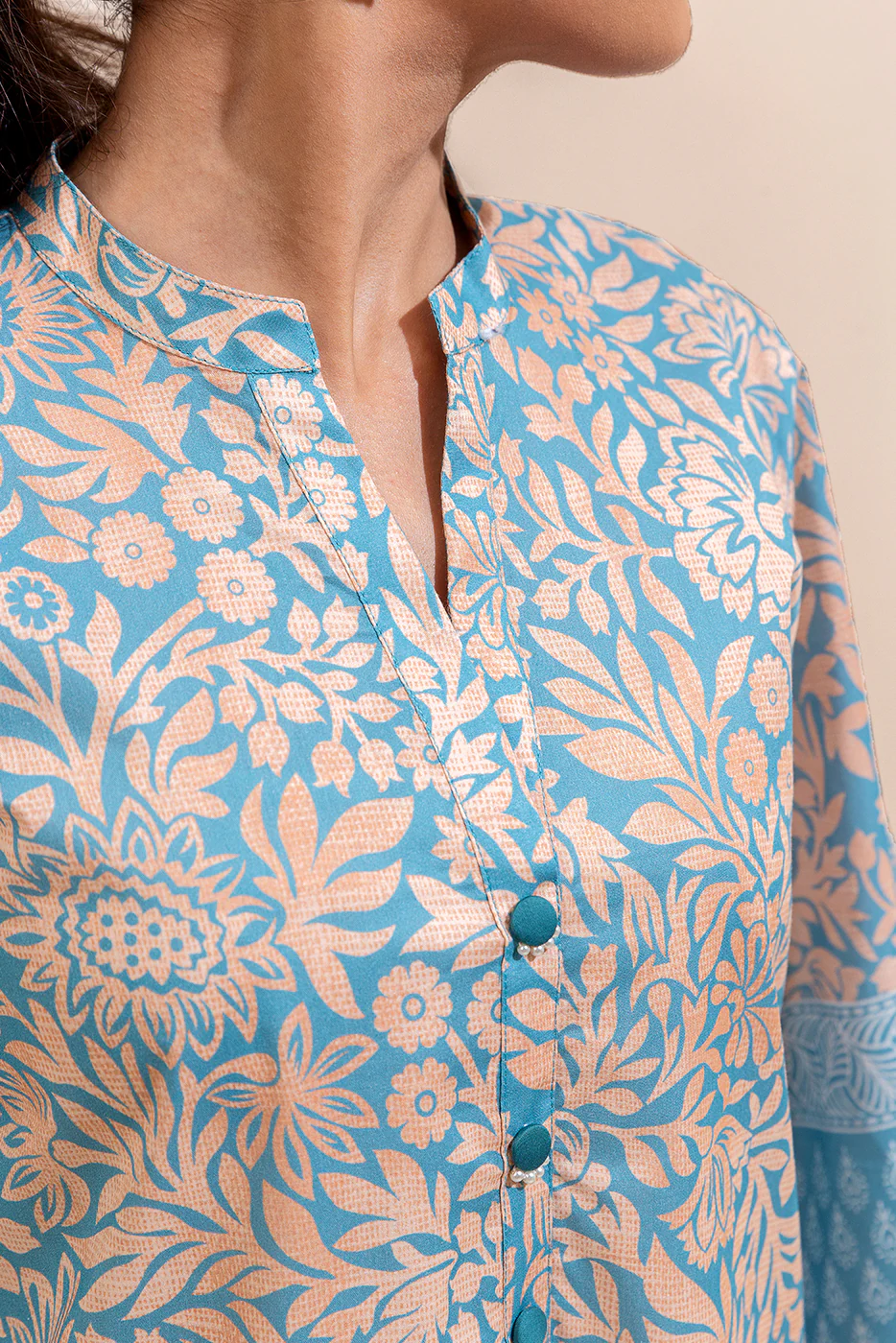 2 PIECE PRINTED LAWN SUIT-SEAMLESS SEASON (UNSTITCHED) - Image 5