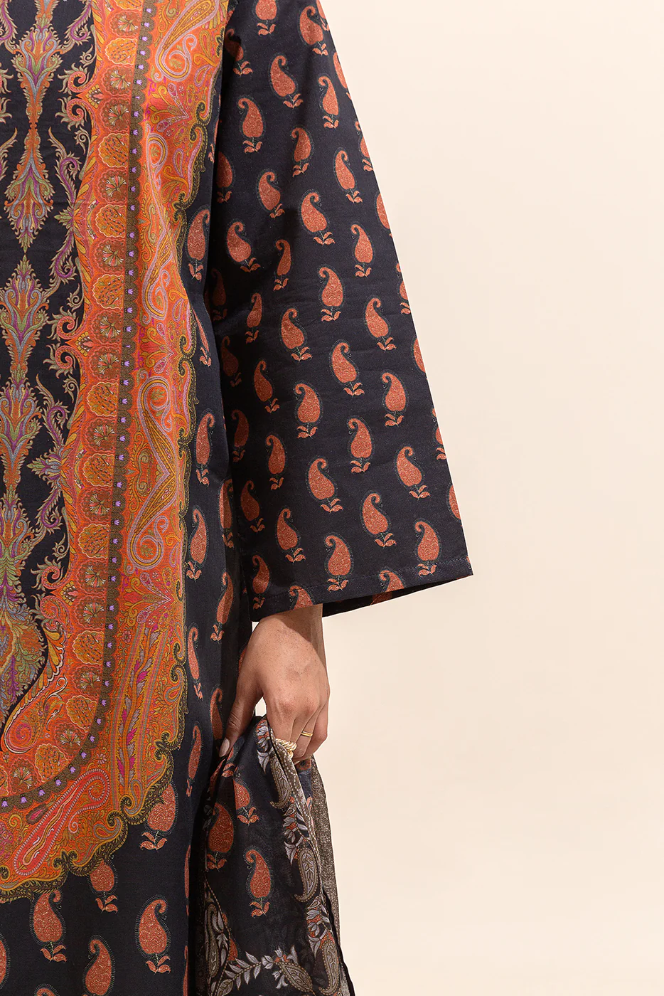 2 PIECE PRINTED LAWN SUIT-MYSTIQUE SUNSET (UNSTITCHED) - Image 4