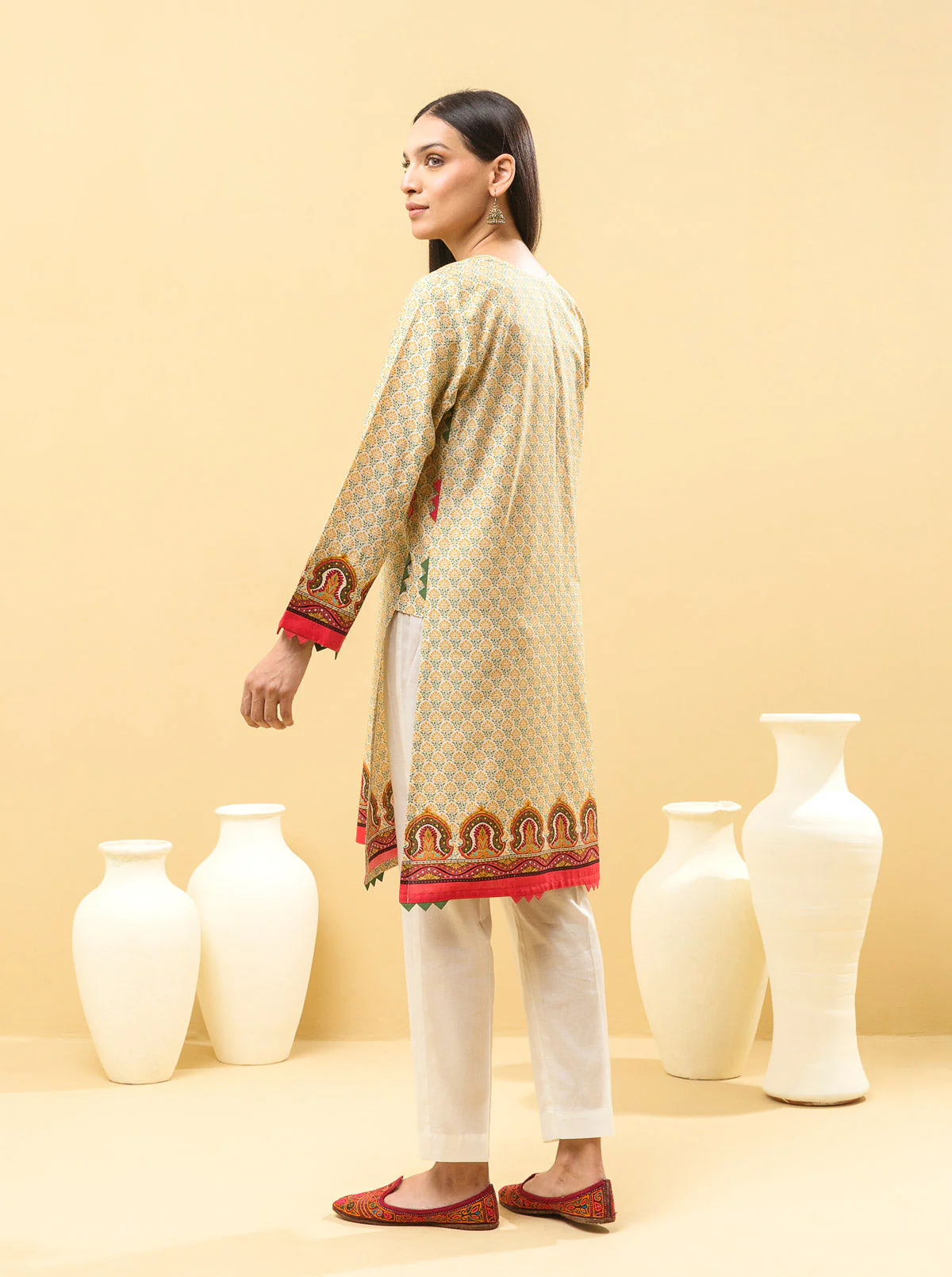 2 PIECE - PRINTED LAWN SUIT - DUSKY BREEZE - Image 5