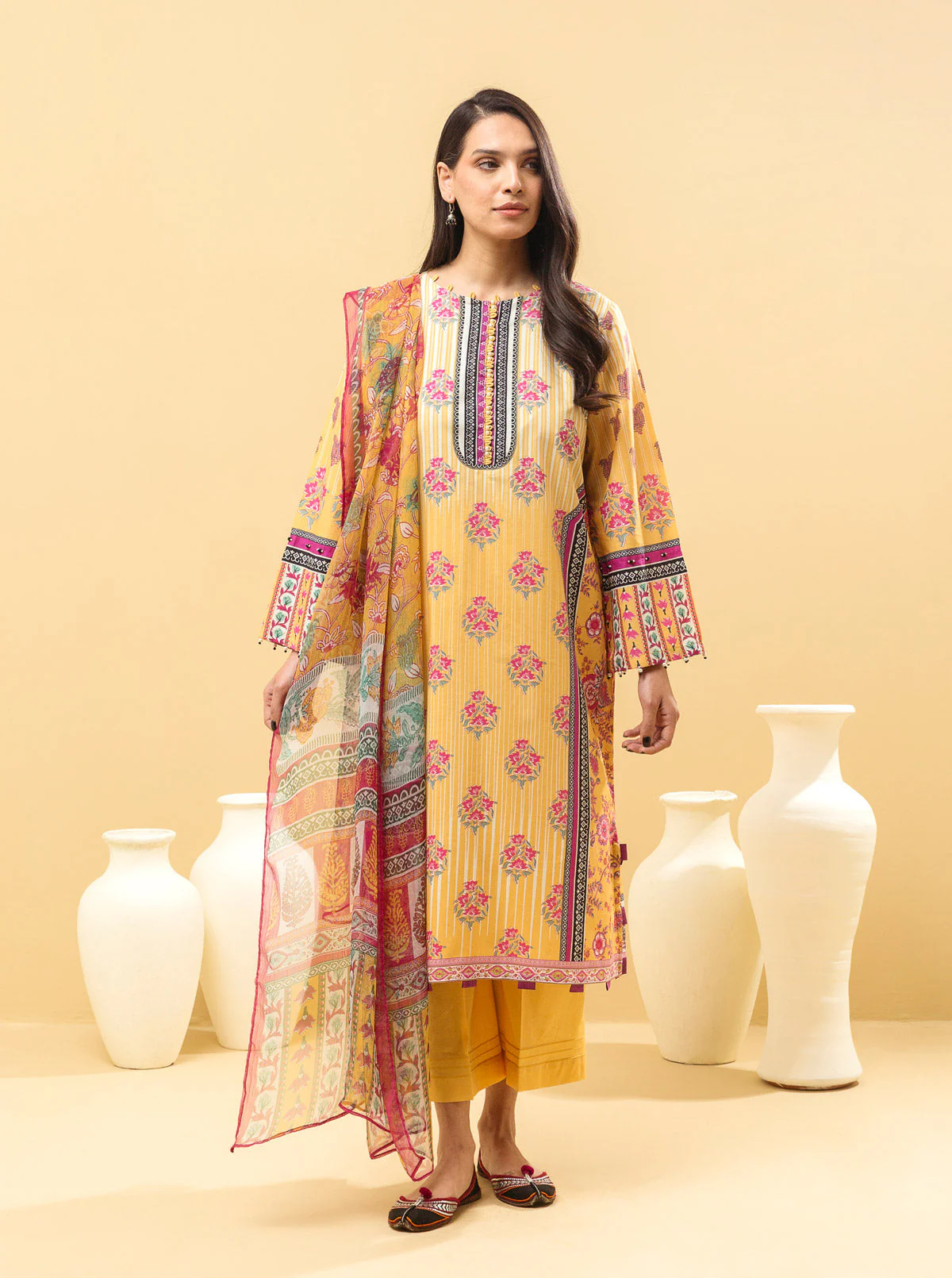 2 PIECE - PRINTED LAWN SUIT - FLORA FANTASIA
