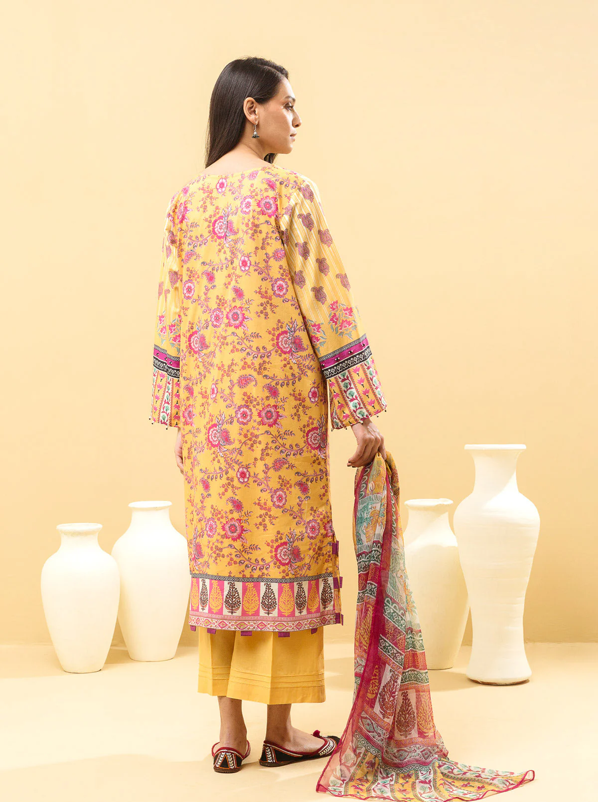 2 PIECE - PRINTED LAWN SUIT - FLORA FANTASIA - Image 6