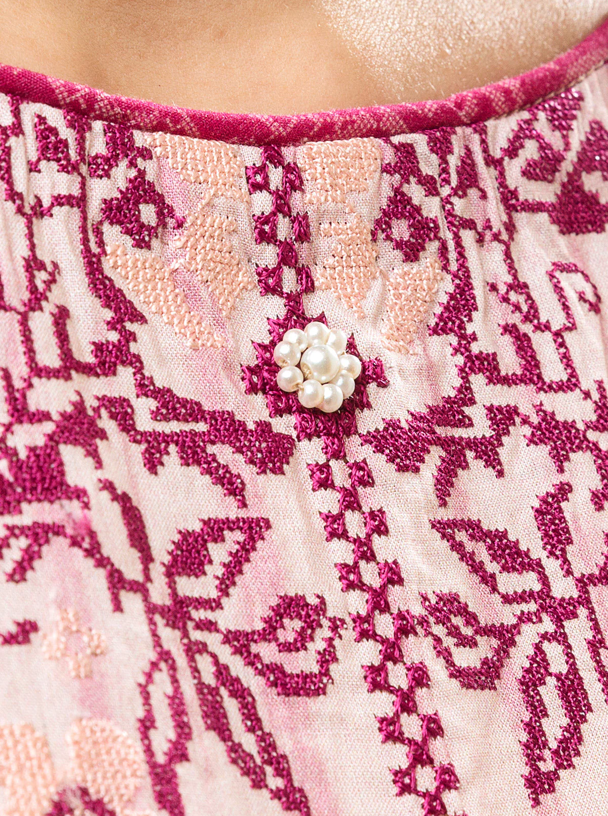 3 PIECE - EMBROIDERED LAWN SUIT - TRIBAL TREASURE - Image 4