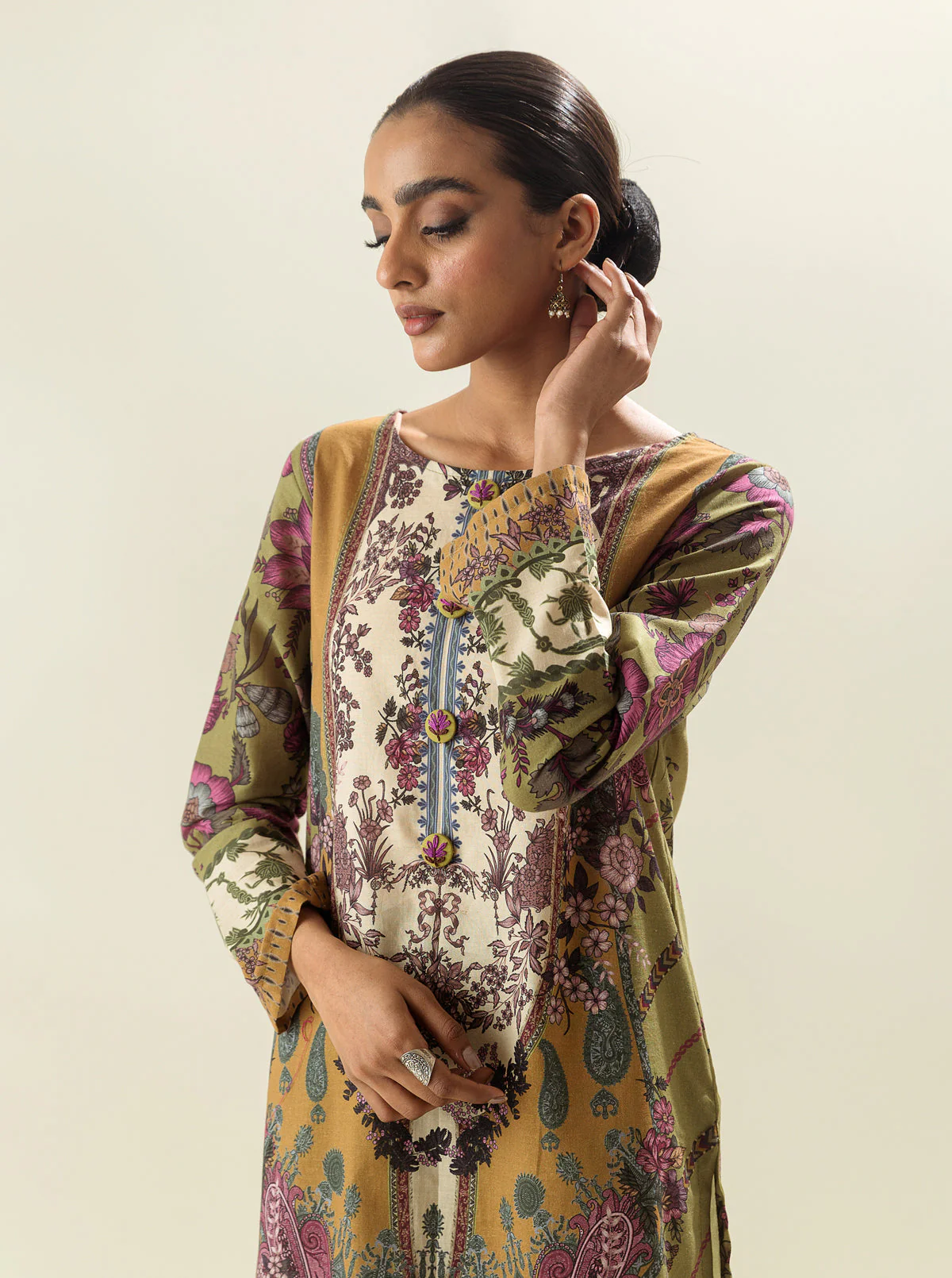 1 PIECE - PRINTED LAWN SHIRT - REGAL SYMMETRY - Image 4