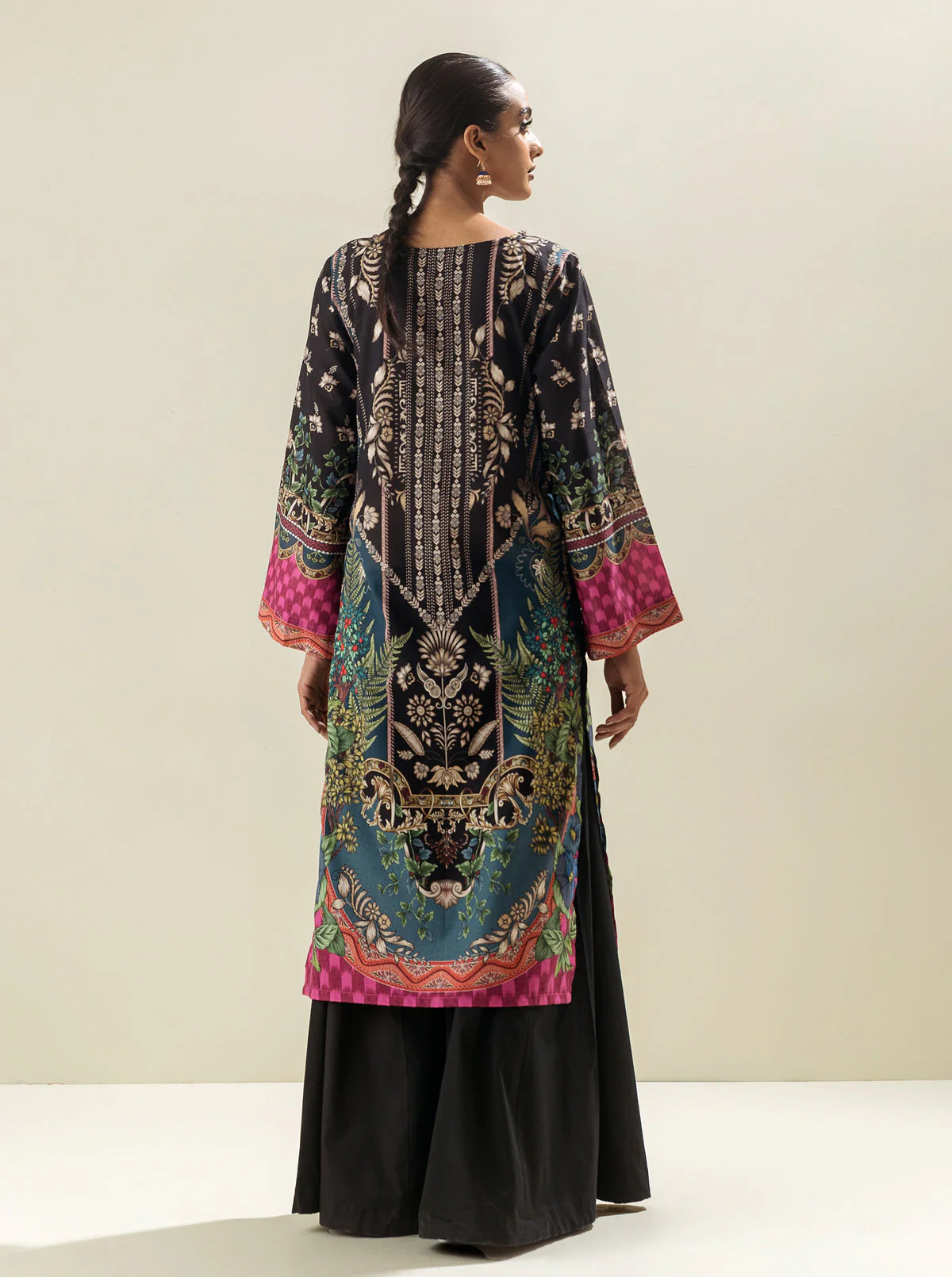 1 PIECE - PRINTED LAWN SHIRT - ROCOCO DREAM - Image 3