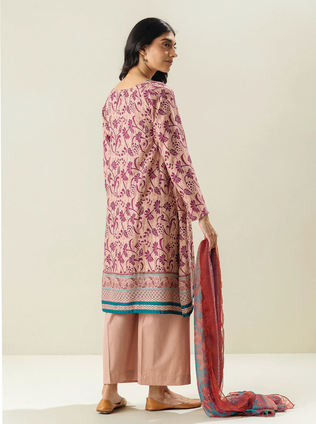 3 PIECE - PRINTED LAWN SUIT - STRAWBERRY PASSION - Image 3