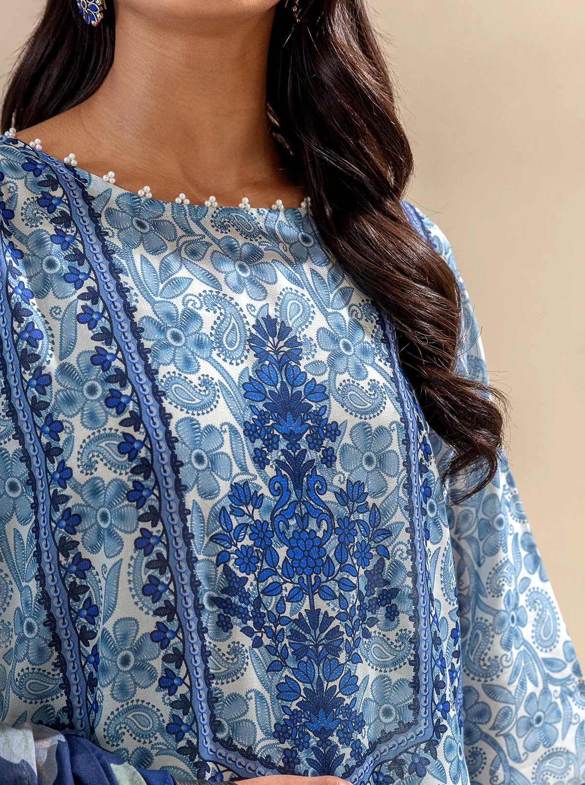 3 PIECE PRINTED LAWN SUIT-INTRICATE MELODY (UNSTITCHED) - Image 5