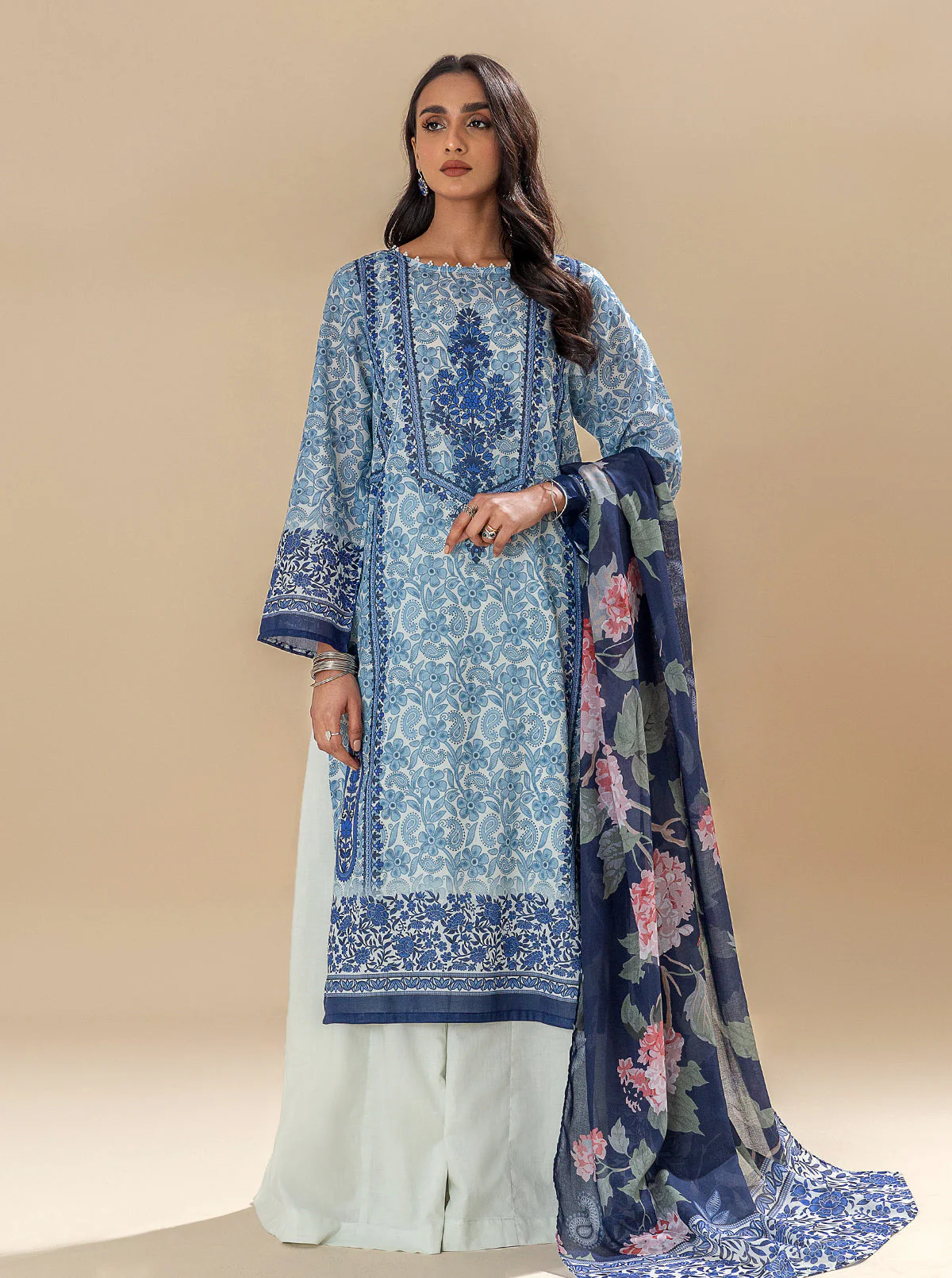 3 PIECE PRINTED LAWN SUIT-INTRICATE MELODY (UNSTITCHED) - Image 7