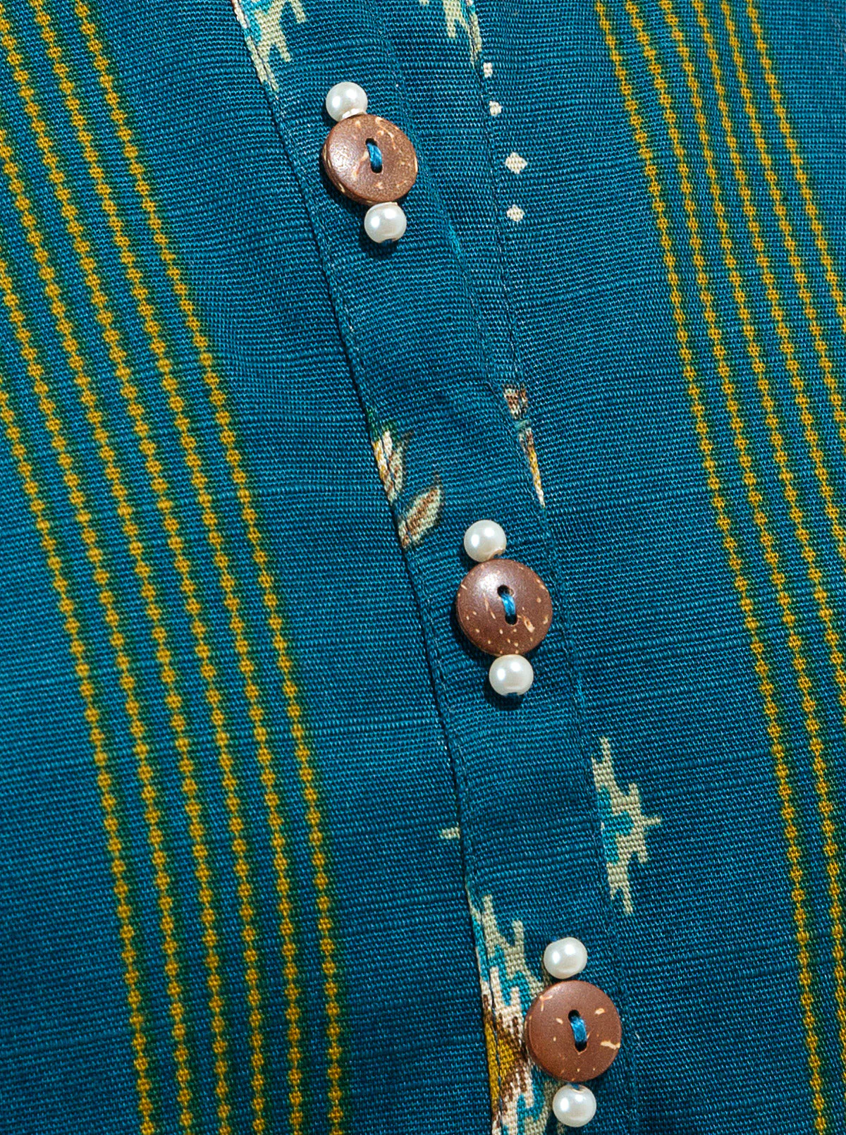 3 PIECE - PRINTED KHADDAR SUIT - INDIGO OPAL - Image 5