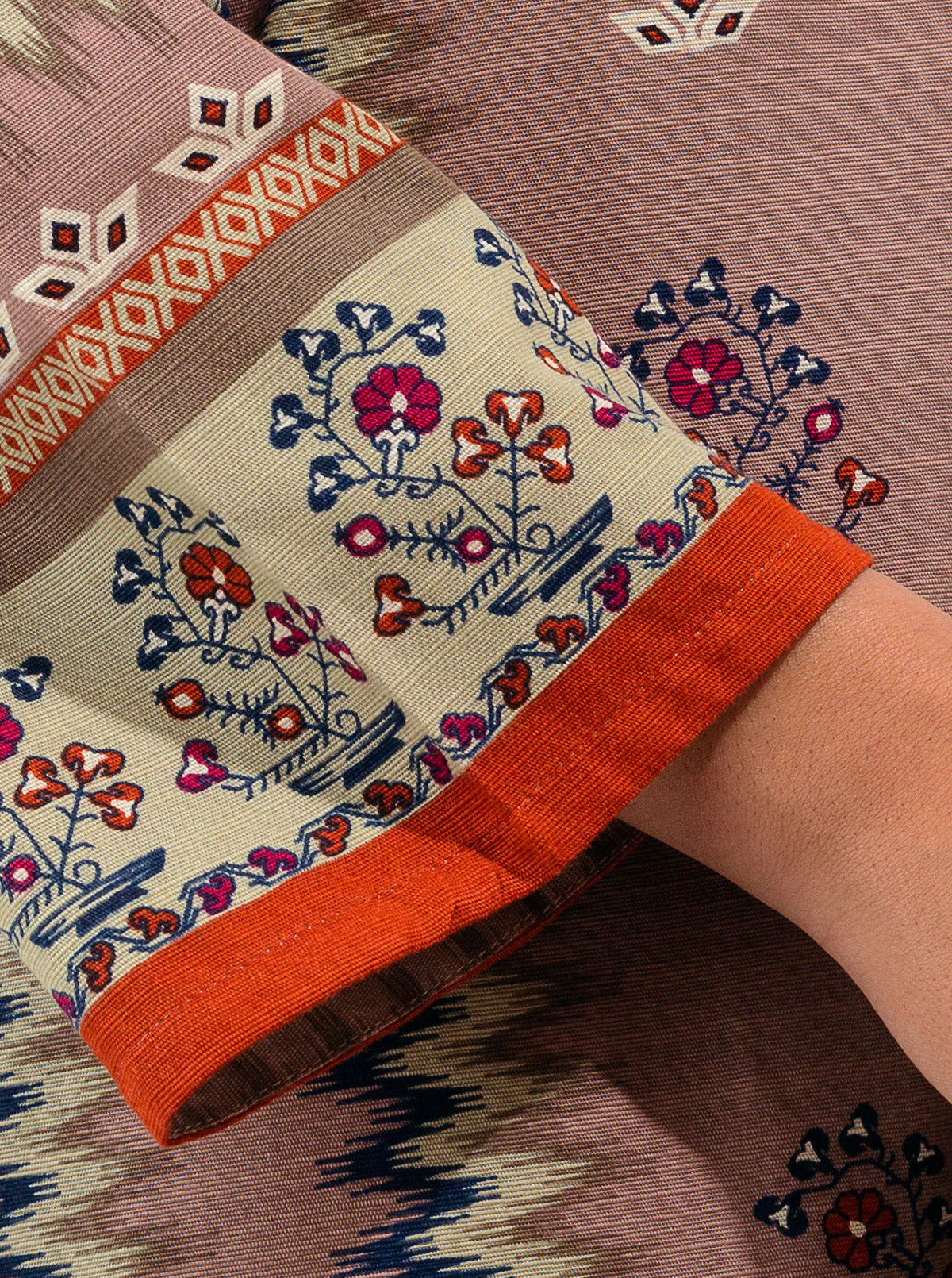 3 PIECE - PRINTED KHADDAR SUIT - ROSEY MISTY - Image 4
