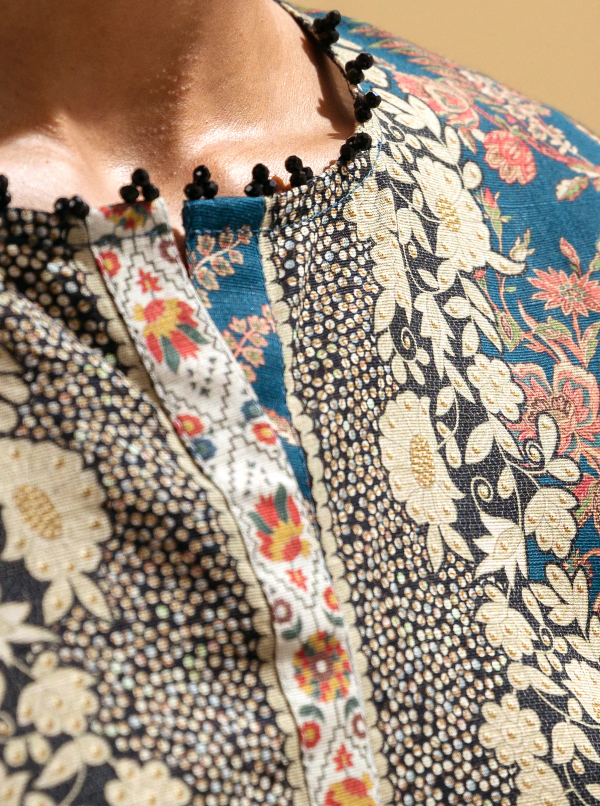 1 PIECE - PRINTED KHADDAR SHIRT - SYLVAN - Image 3