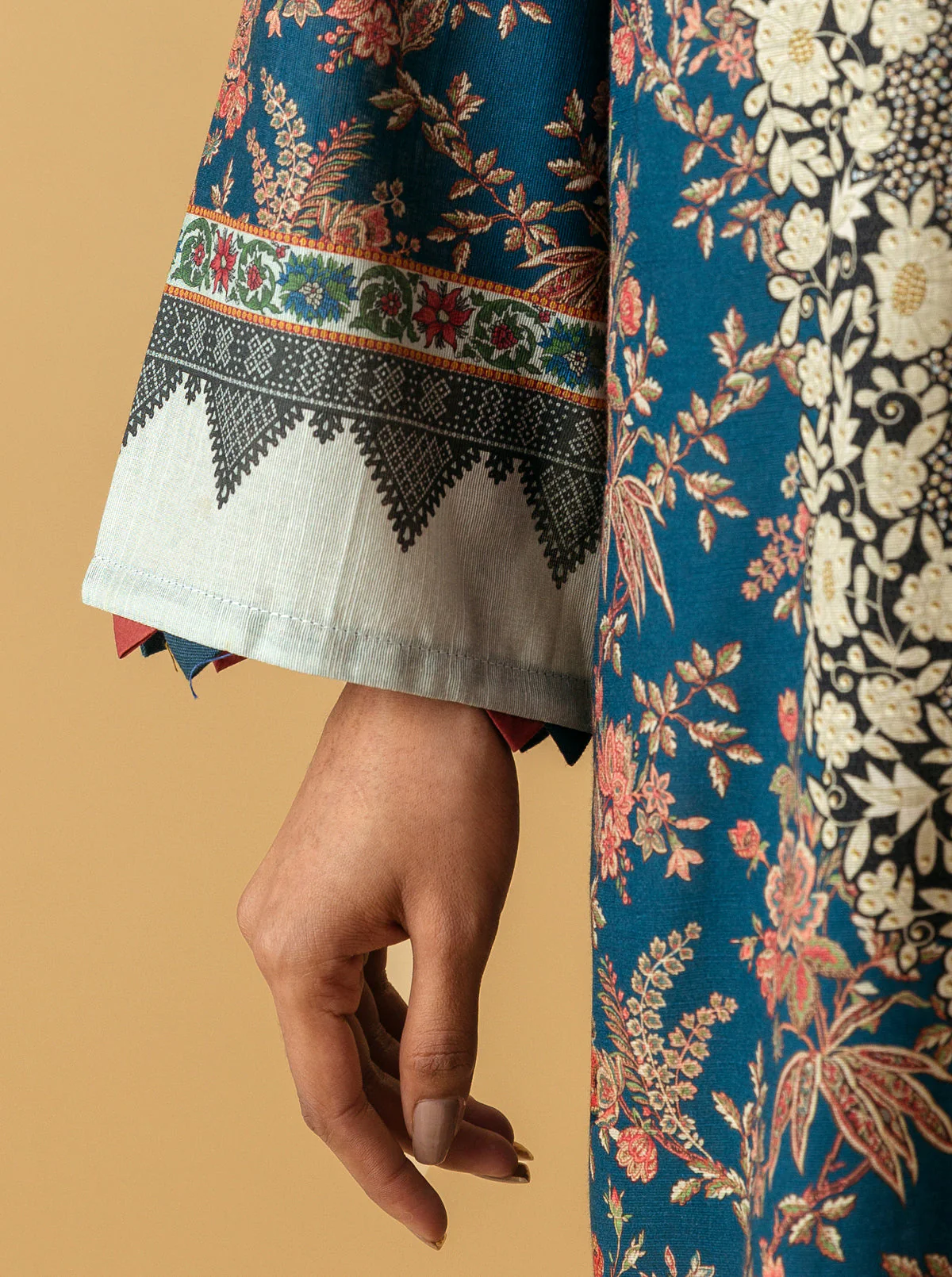 1 PIECE - PRINTED KHADDAR SHIRT - SYLVAN - Image 4