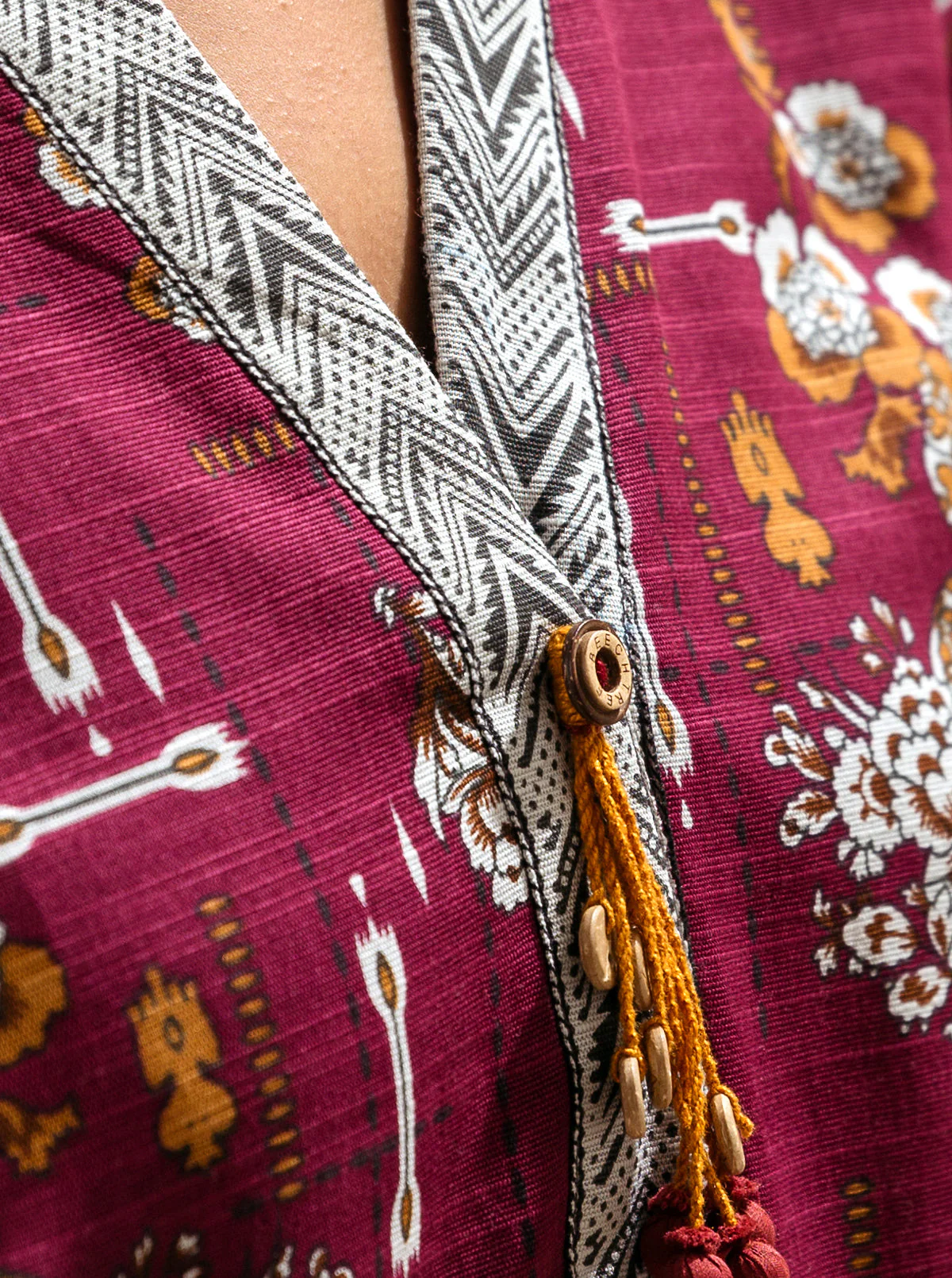 2 PIECE - PRINTED KHADDAR SUIT - PORCELAIN CLOUDS - Image 3