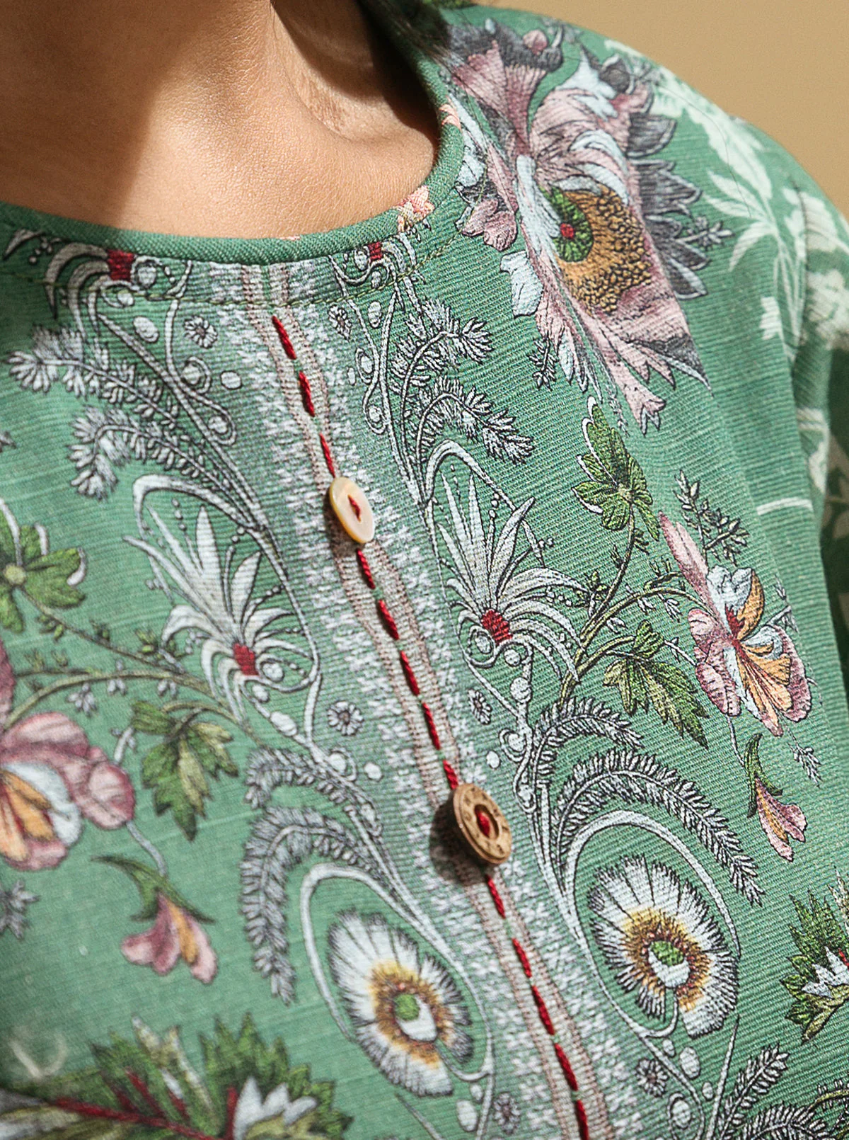 3 PIECE - PRINTED KHADDAR SUIT - SERENE PROMISE - Image 3
