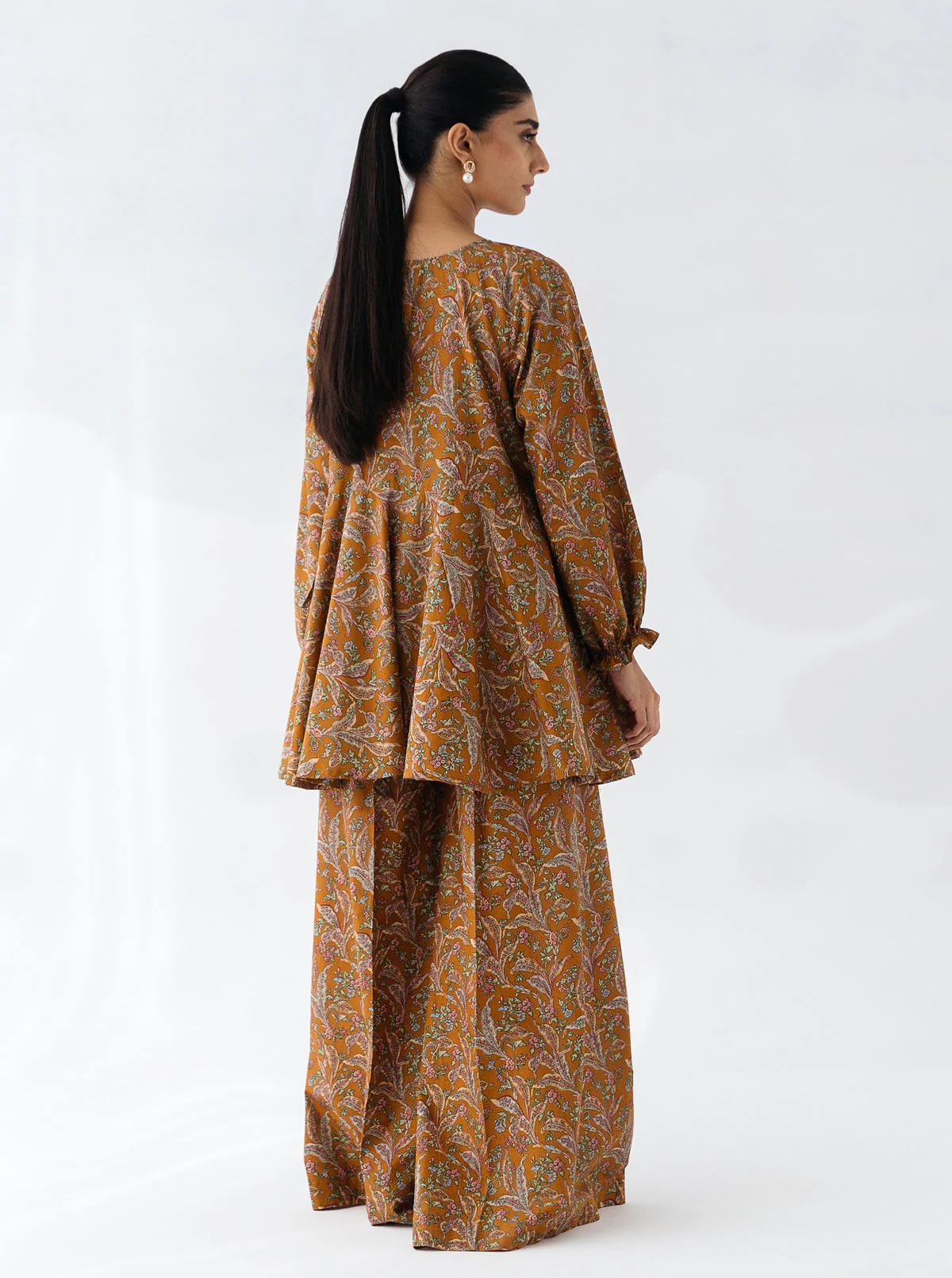 2 PIECE - PRINTED CAMBRIC SUIT - WHIMSICAL SUNRISE - Image 4