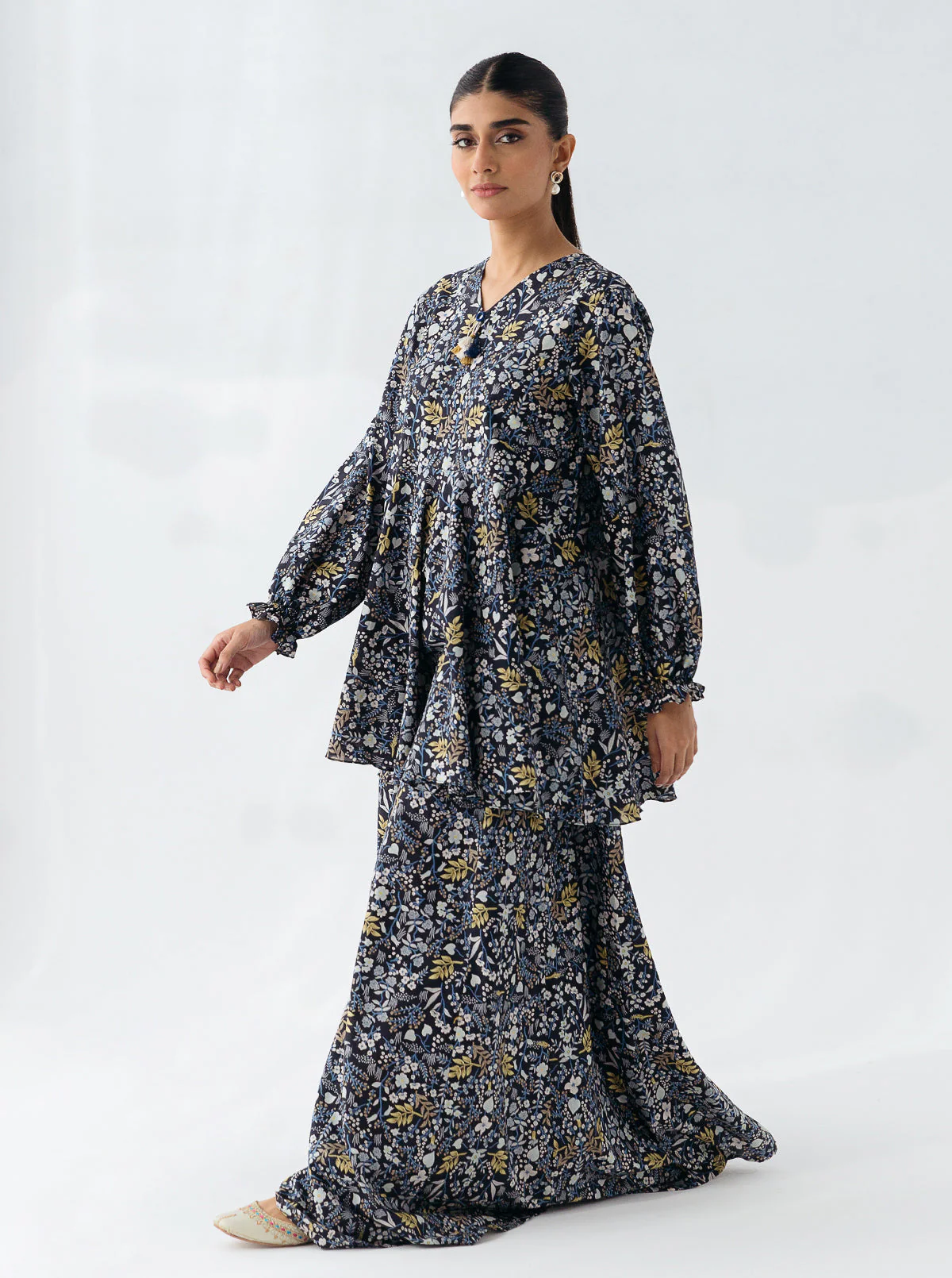 2 PIECE - PRINTED CAMBRIC SUIT - ENCHANTING GARDEN - Image 4