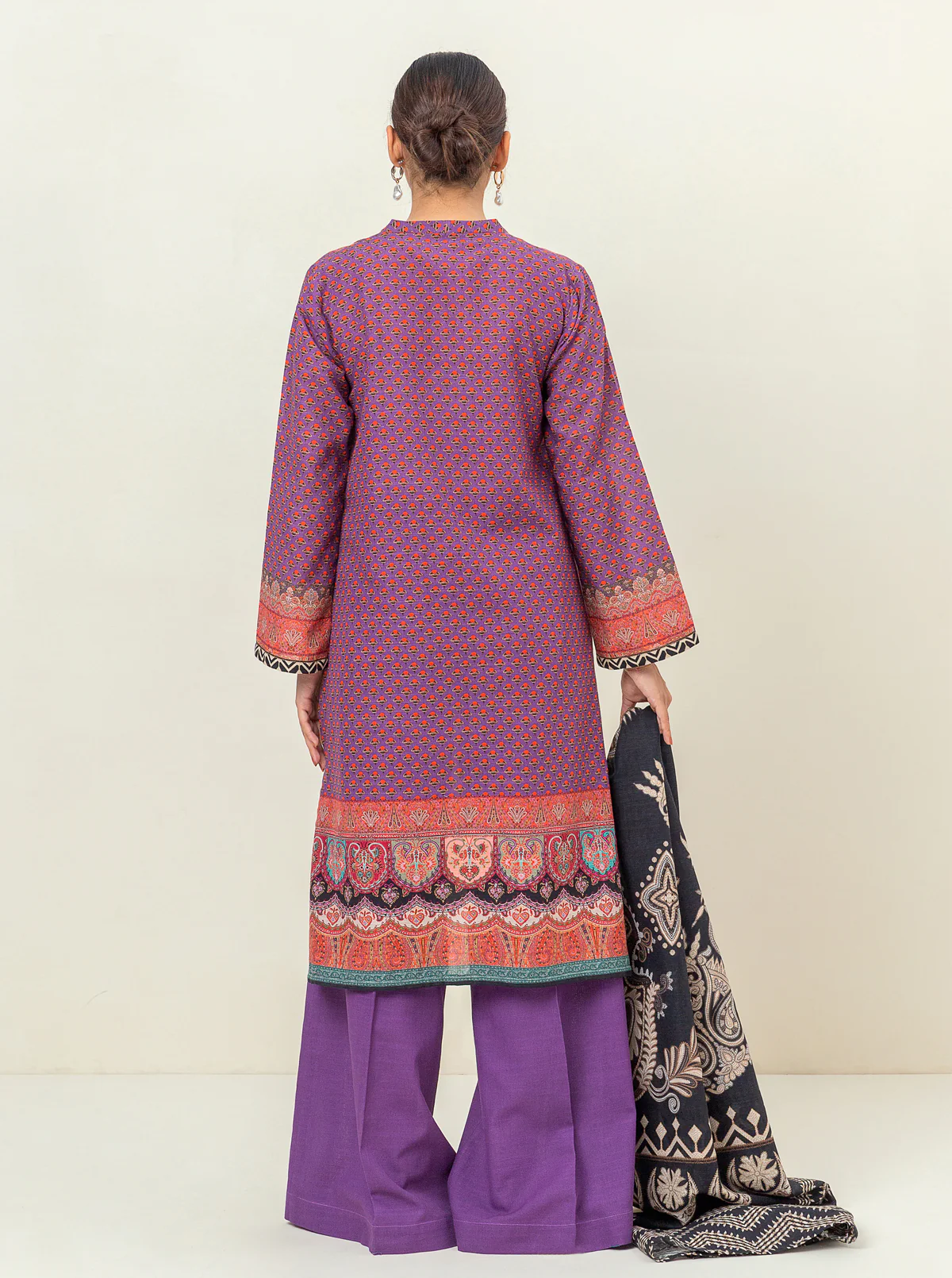 3 PIECE PRINTED KHADDAR SUIT-ETHNIC CHARM (UNSTITCHED) - Image 3