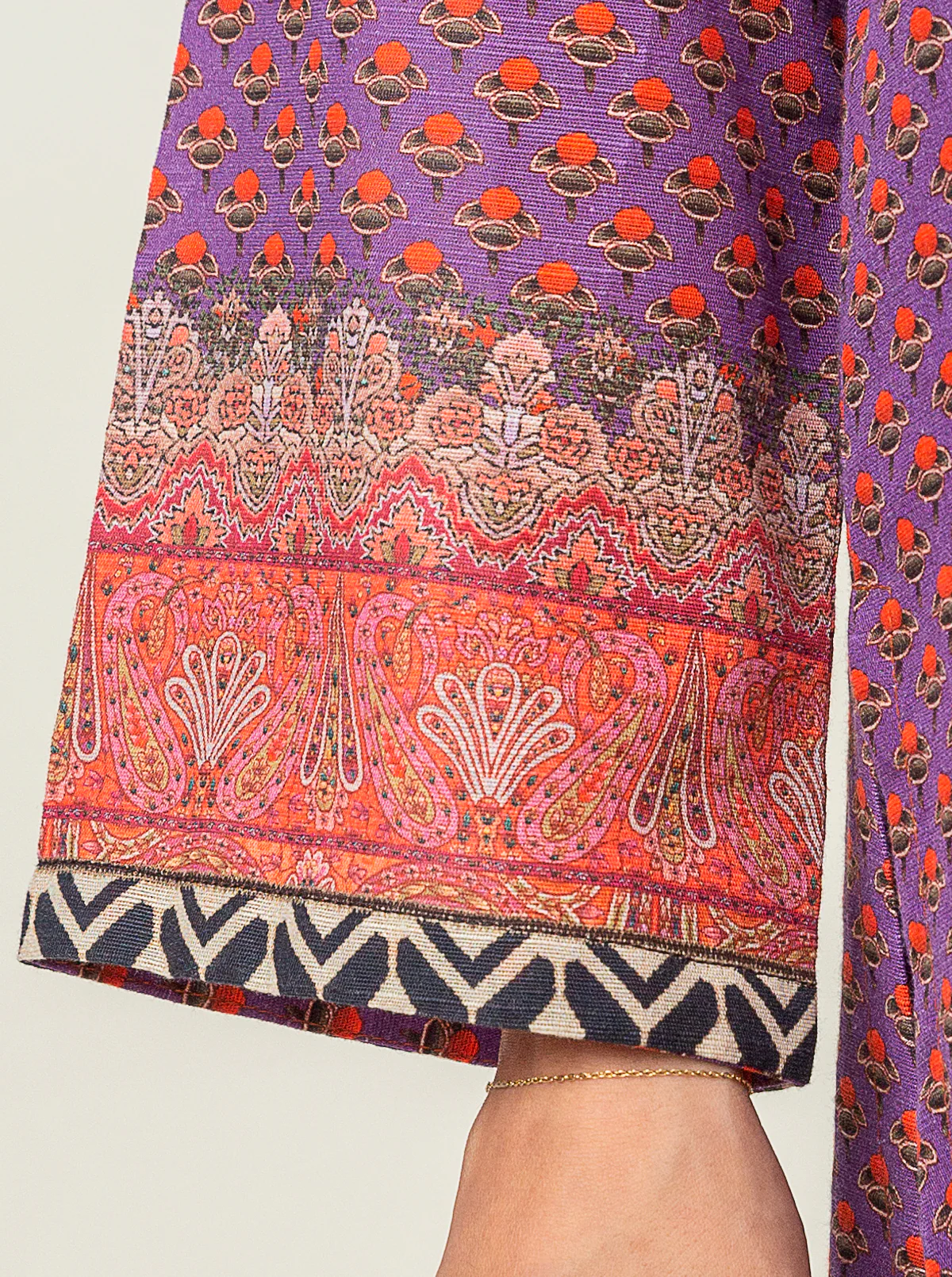 3 PIECE PRINTED KHADDAR SUIT-ETHNIC CHARM (UNSTITCHED) - Image 5