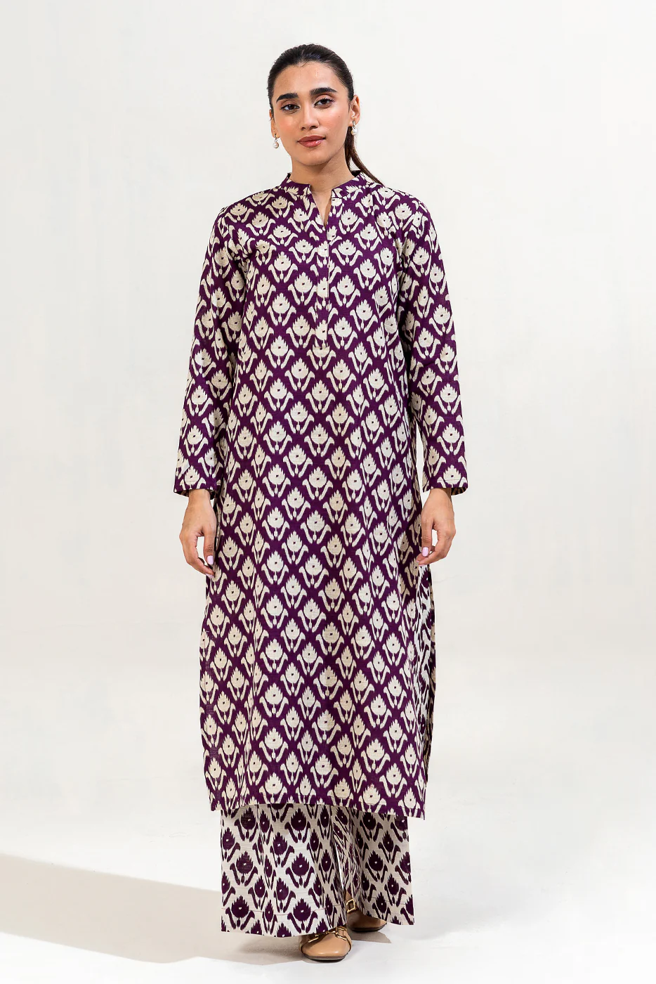 2 PIECE PRINTED KHADDAR SUIT-RAISIN BLISS (UNSTITCHED) - Image 2