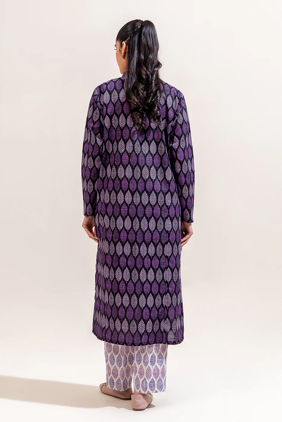 2 PIECE PRINTED KHADDAR SUIT-LEAFY MEADOW (UNSTITCHED) - Image 3