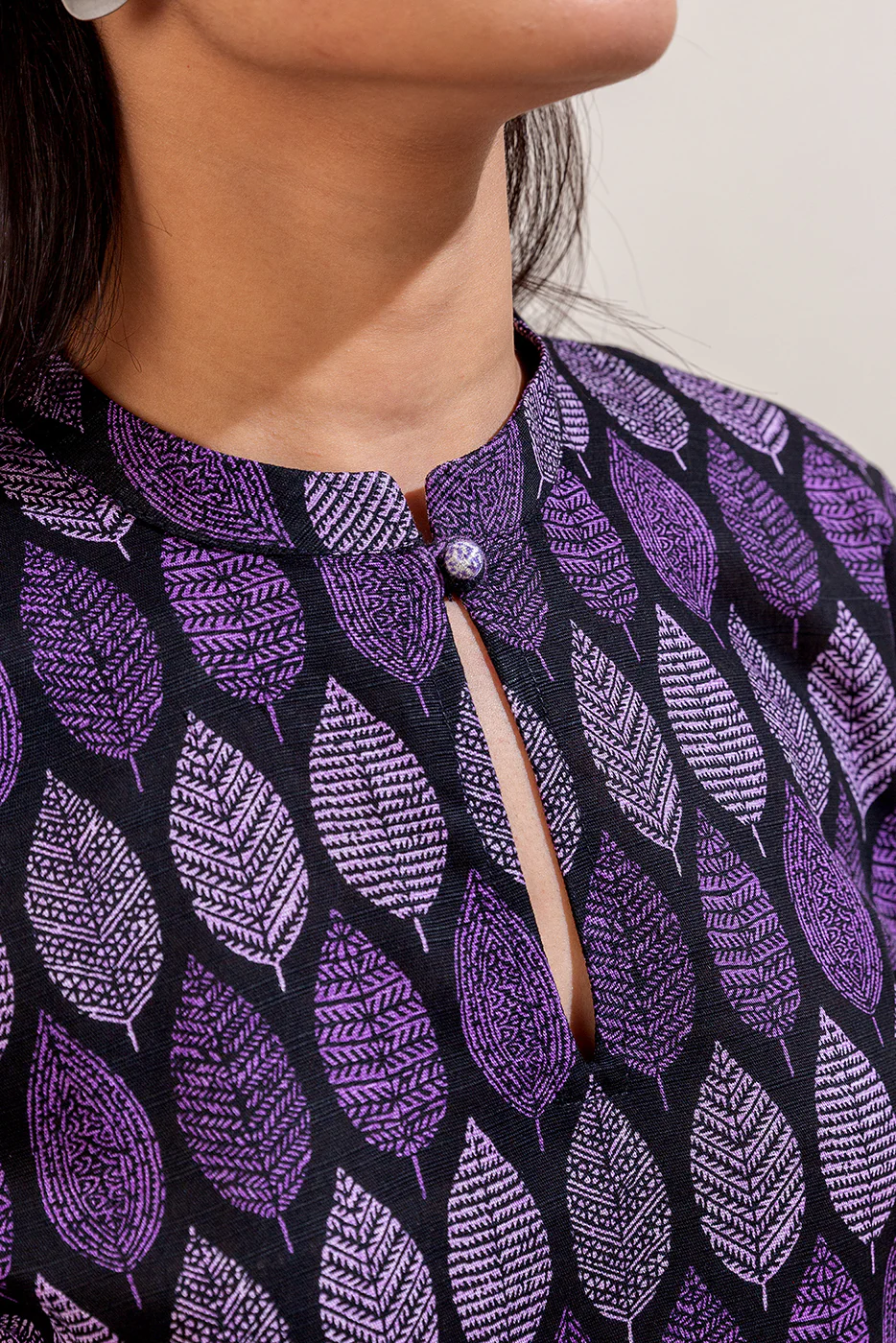 2 PIECE PRINTED KHADDAR SUIT-LEAFY MEADOW (UNSTITCHED) - Image 4