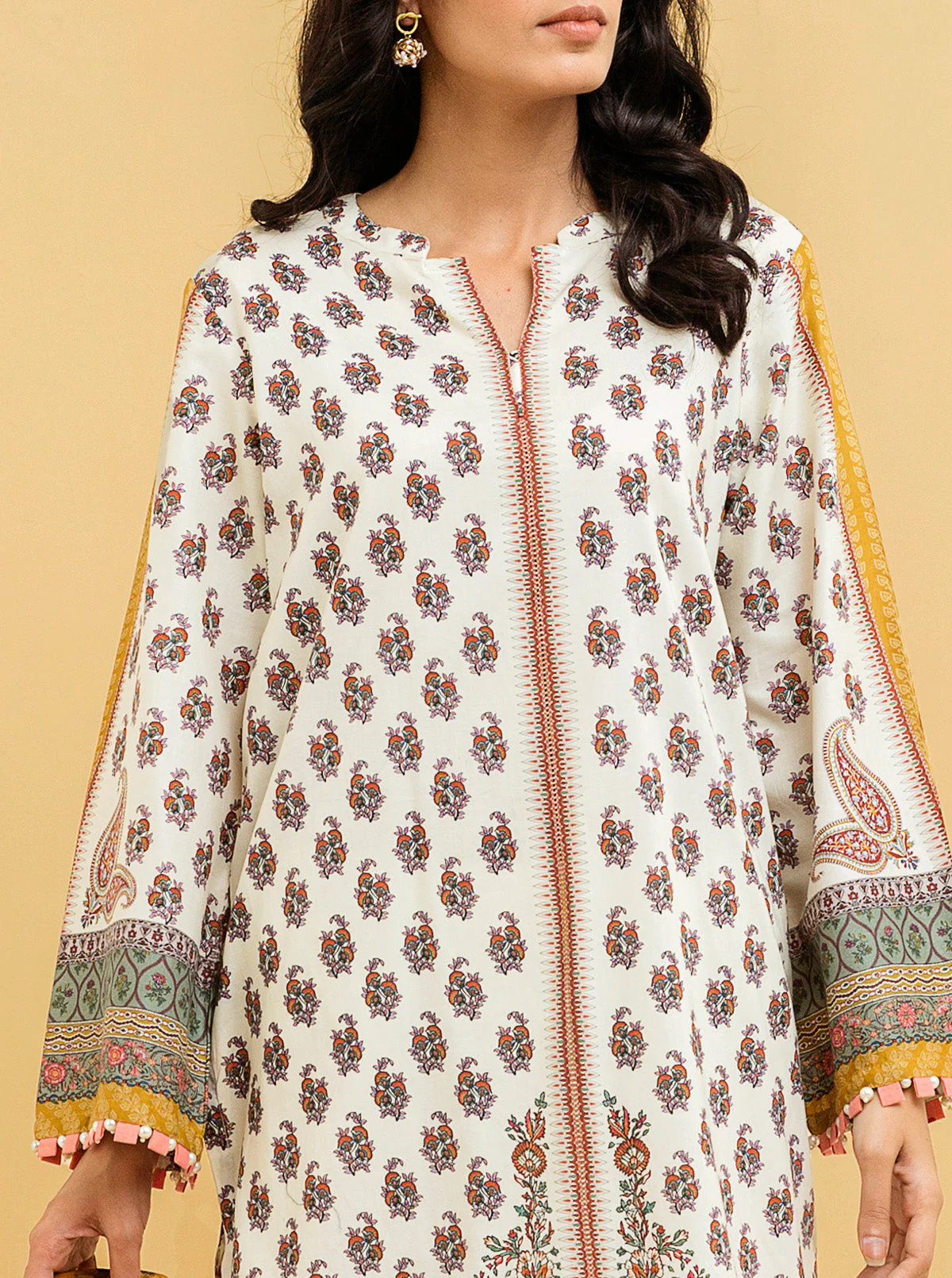2 PIECE - PRINTED LAWN SUIT - CLASSICAL CRAFT - Image 2
