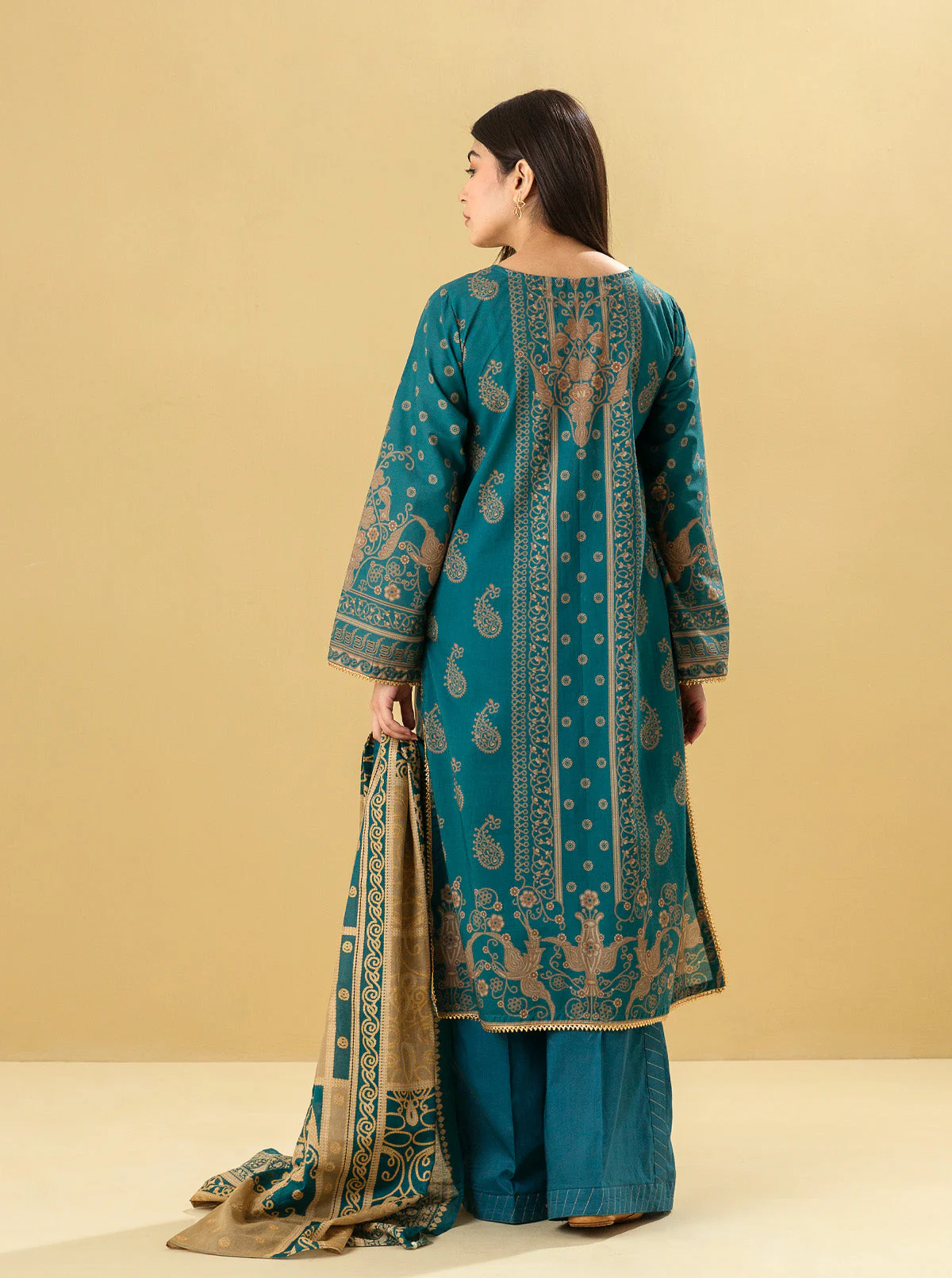 3 PIECE - EMBROIDERED LAWN SUIT - MYTHIC ENTHIC - Image 6