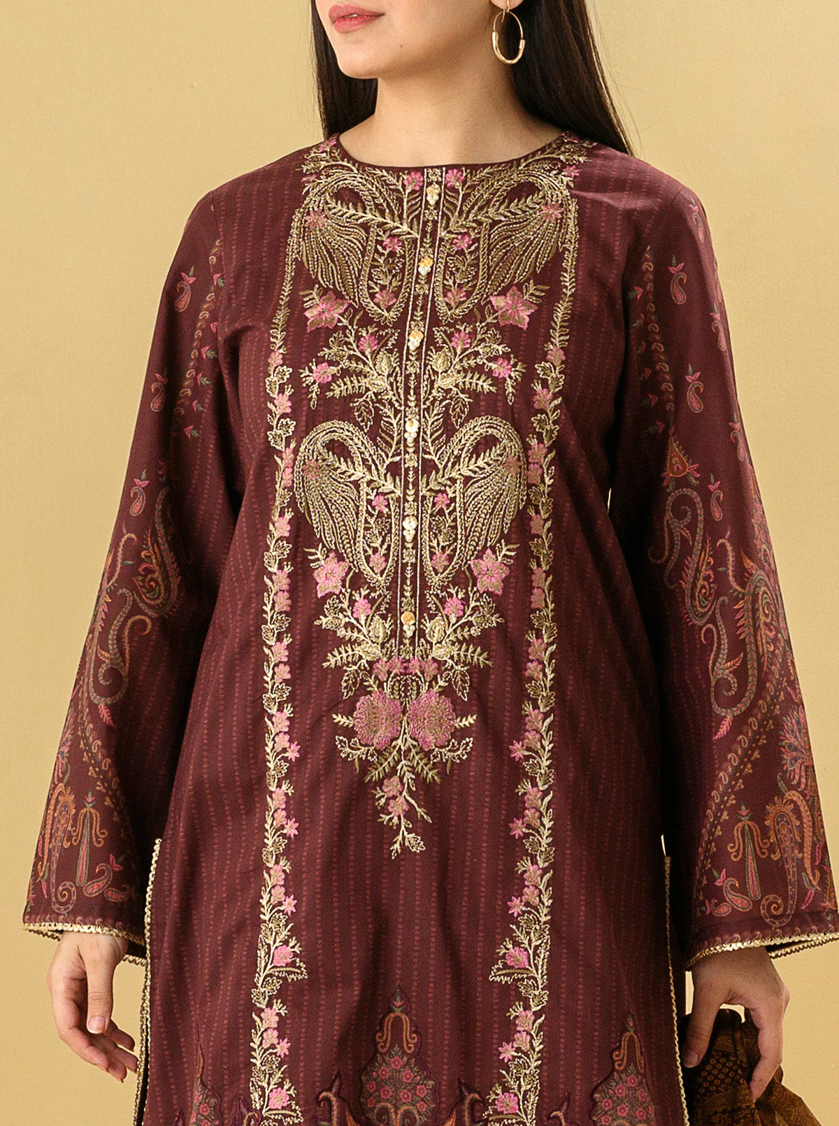 3 PIECE - EMBROIDERED LAWN SUIT - ENCHANTED JEWEL - Image 4