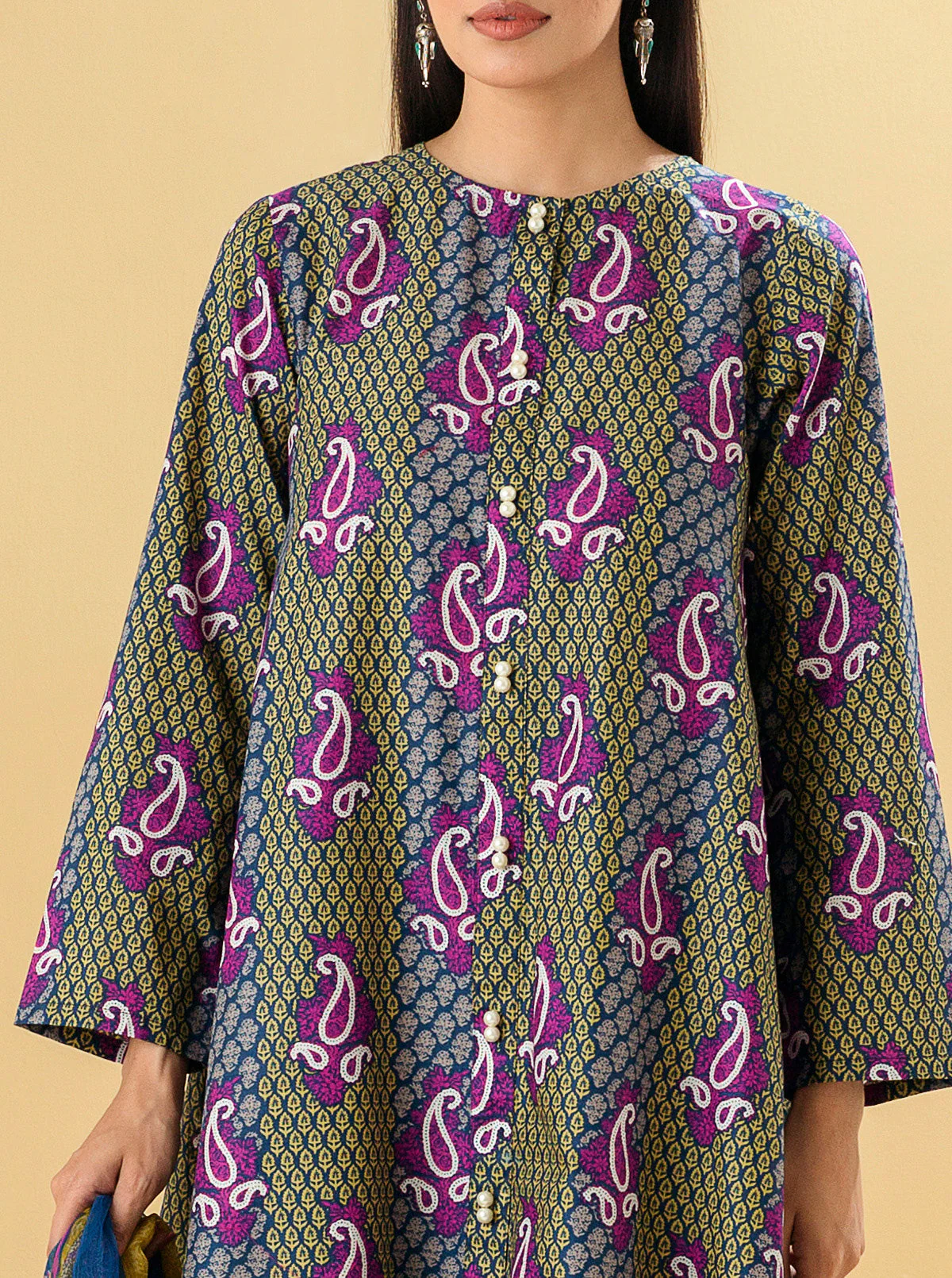 3 PIECE - PRINTED LAWN SUIT - PAISLEY CRAFT - Image 4