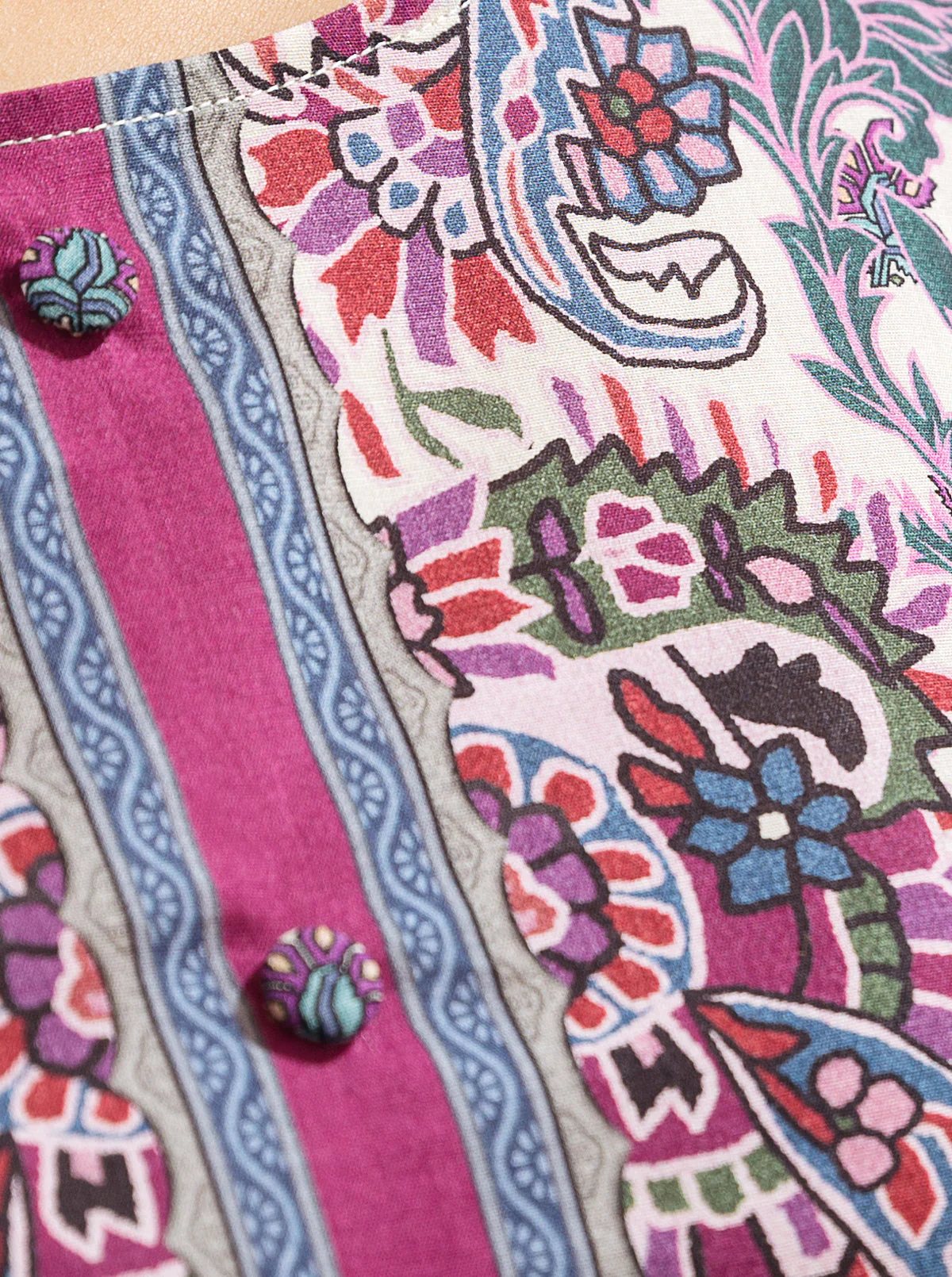 1 PIECE - PRINTED LAWN SHIRT - CHIVE BLOSSOM - Image 3