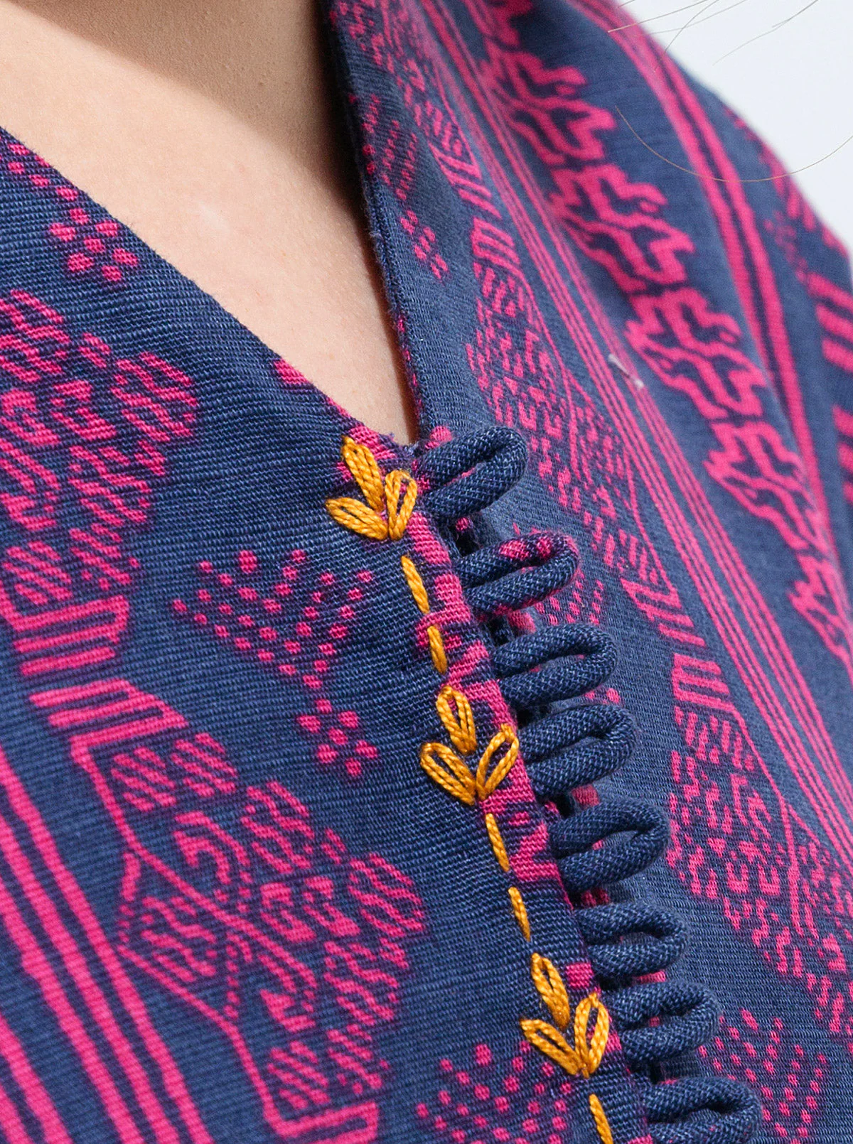 3 PIECE - PRINTED KHADDAR SUIT - VISTA BLUE - Image 3