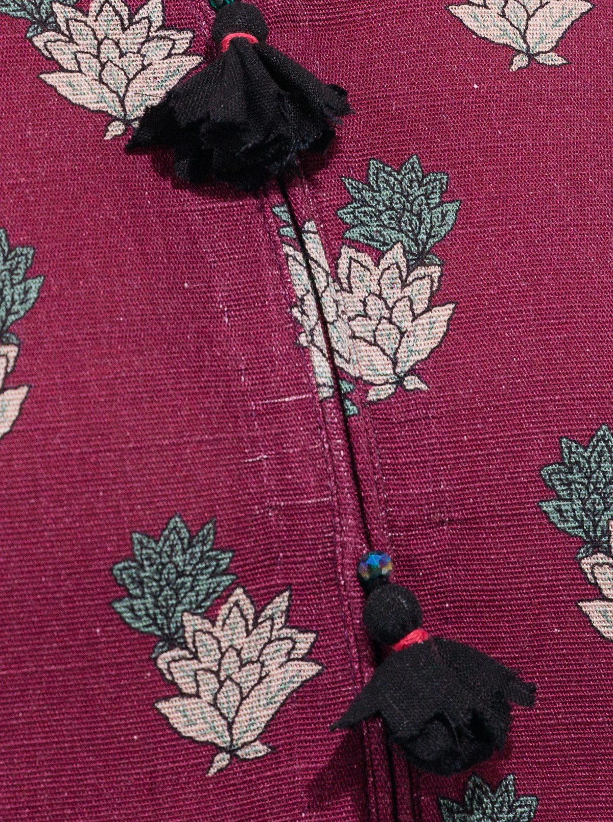 3 PIECE - PRINTED KHADDAR SUIT - FUCHSIA FLORA - Image 5