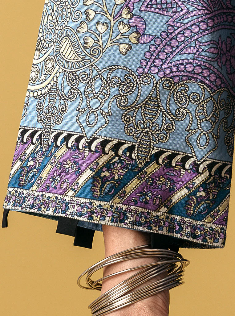 3 PIECE - EMBROIDERED  KHADDAR SUIT - SOFT HUES - Image 5